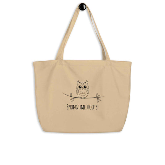 Owl Themed Large Organic Tote Bags: Sustainable, Spacious, and Stylish Default Title Dudeily