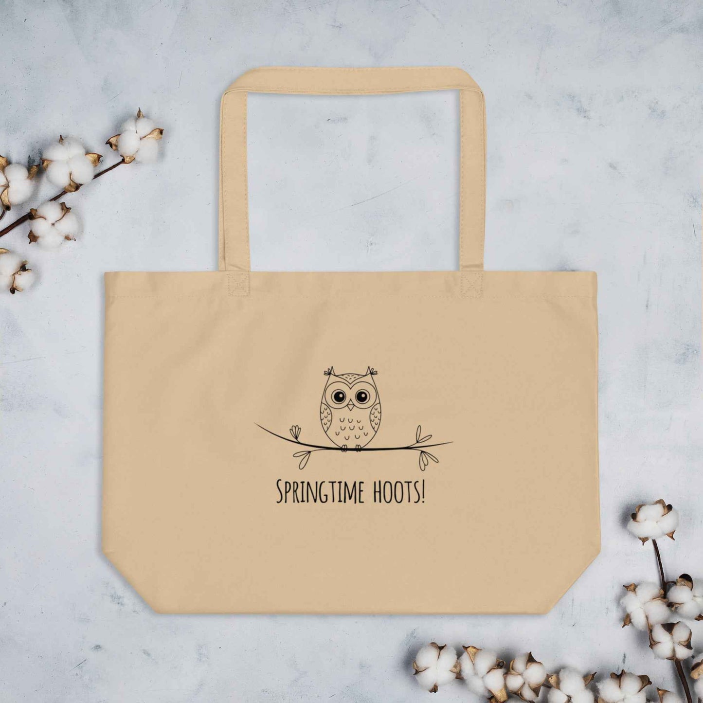 Owl Themed Large Organic Tote Bags: Sustainable, Spacious, and Stylish Dudeily