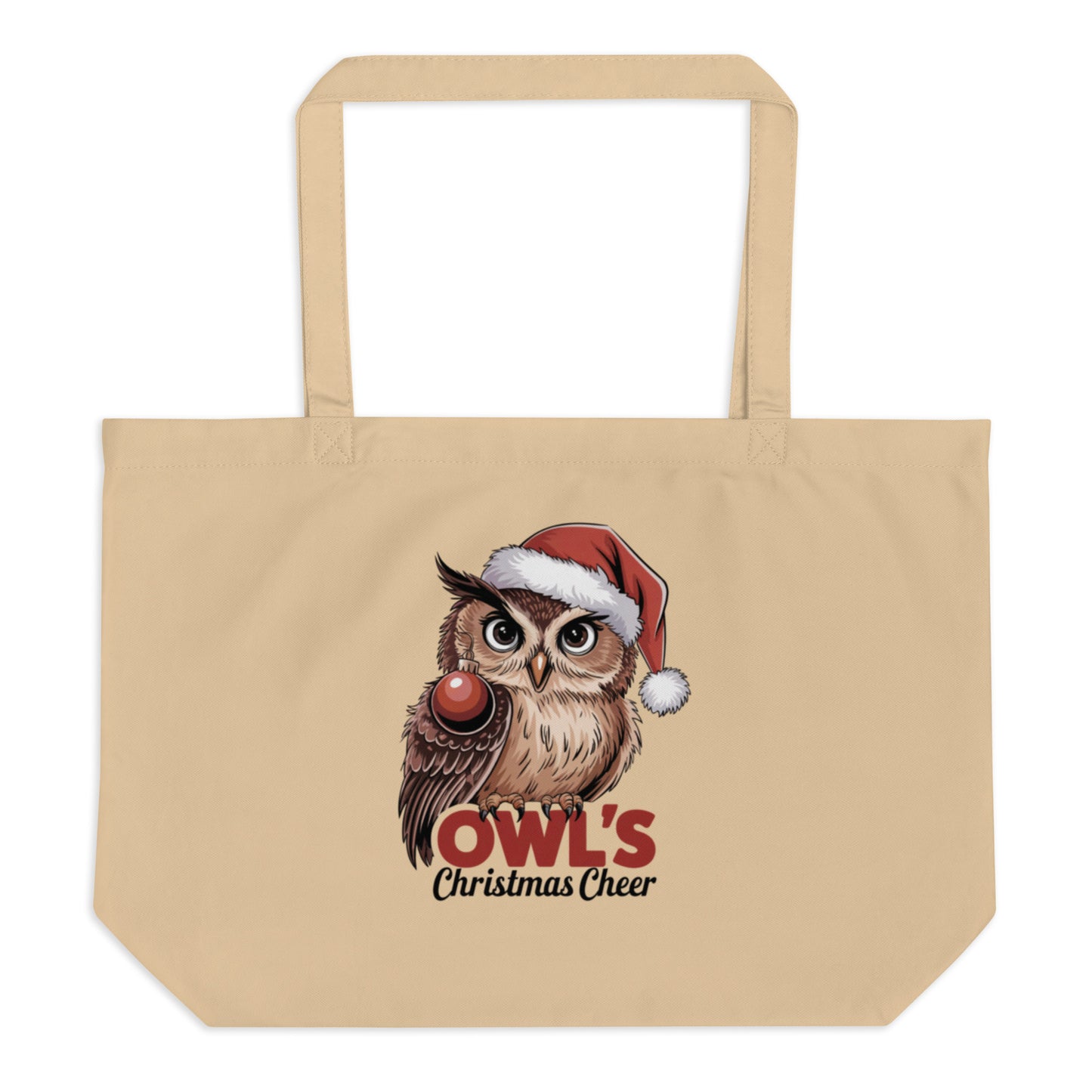 Large Organic Tote Bag - Spacious Owl Eco-Friendly Fashion for Everyday Use Dudeily