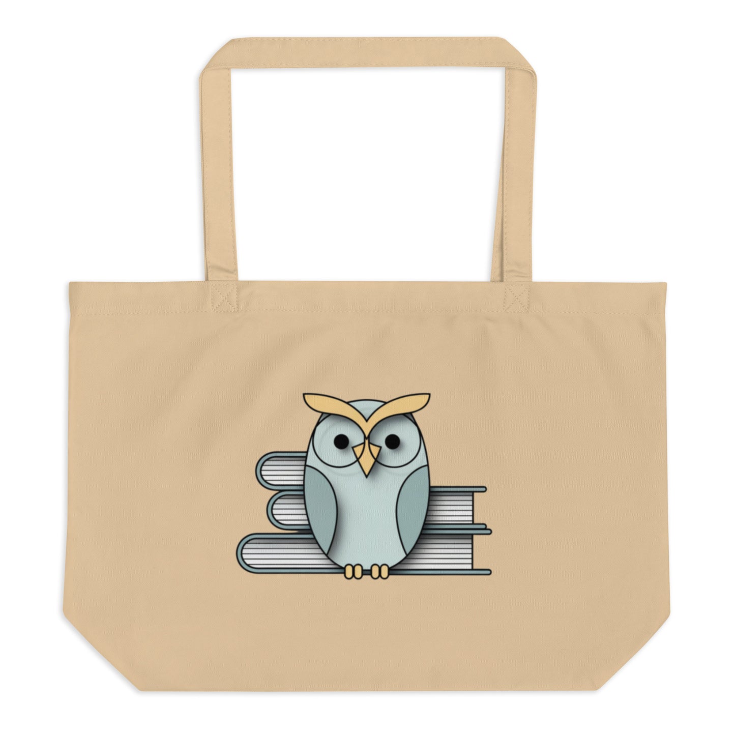 Large Organic Tote Bag: Spacious and Eco-Friendly for Owl Lovers Dudeily