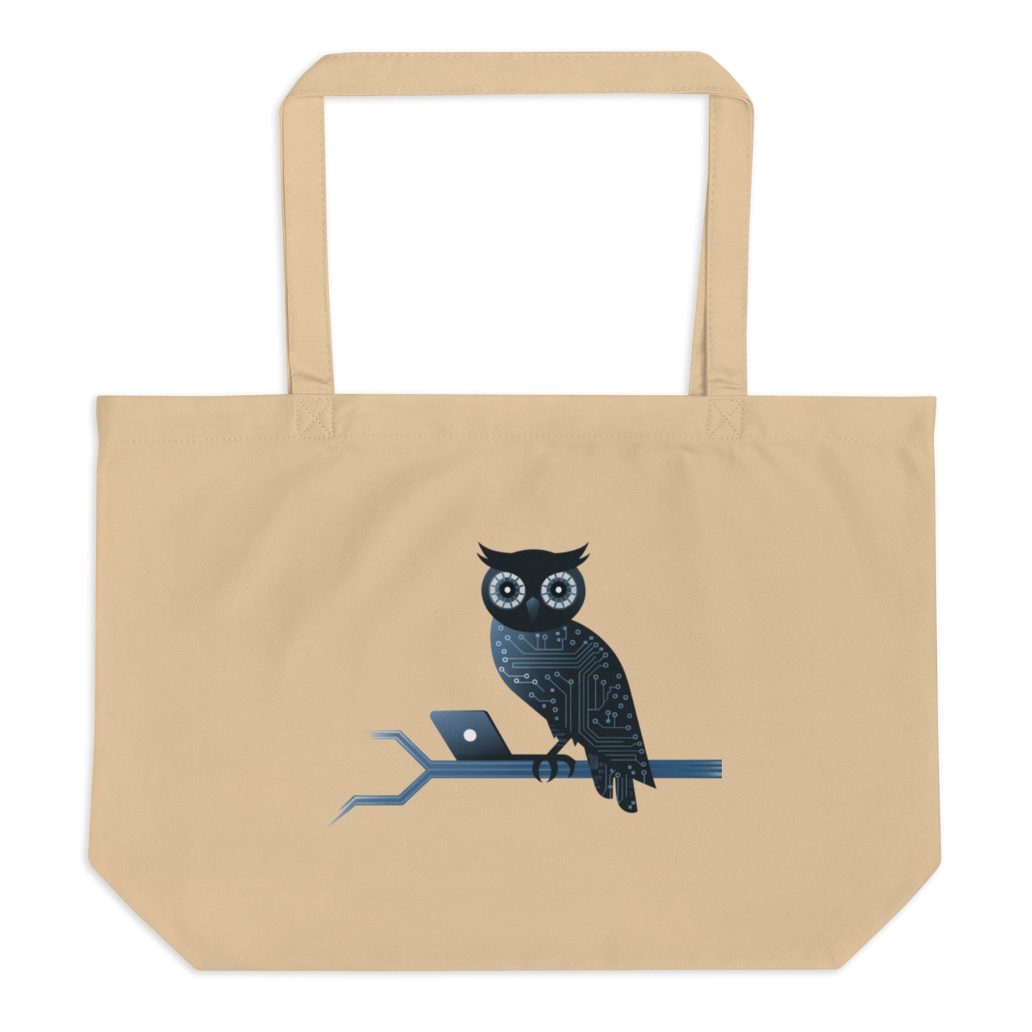 Large Organic Tote Bag: Eco-Friendly and Practical for Owl Lovers Dudeily
