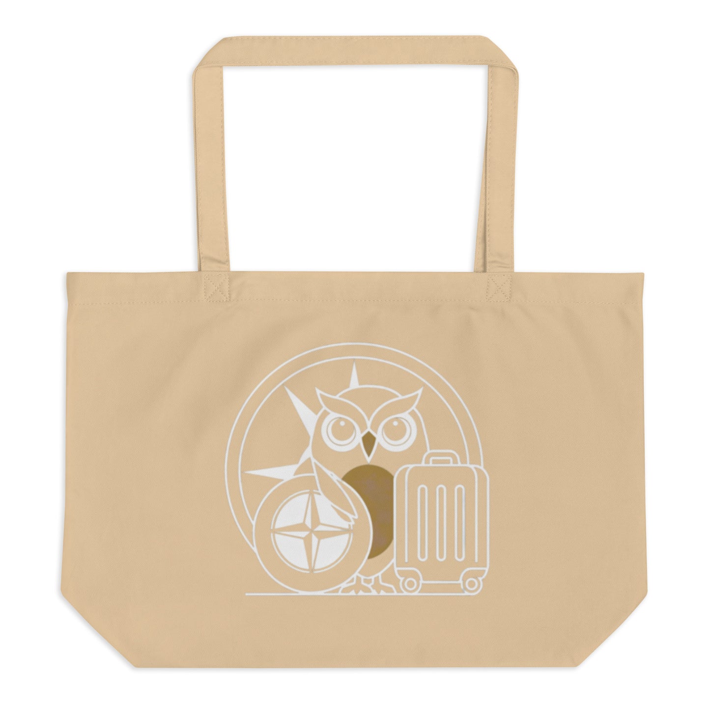 Large Organic Tote Bag: Eco-Conscious, Versatile, and Perfect for Owl Lovers Dudeily