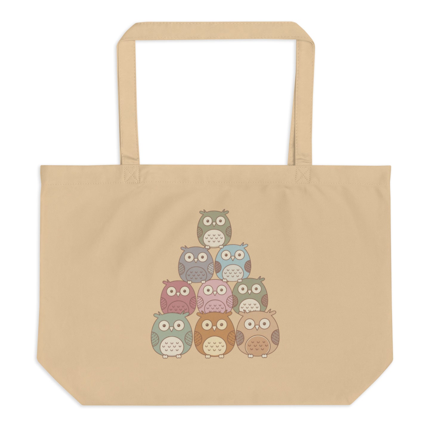 Large Organic Tote Bag: Eco-Friendly, Spacious, and Perfect for Owl Lovers Dudeily