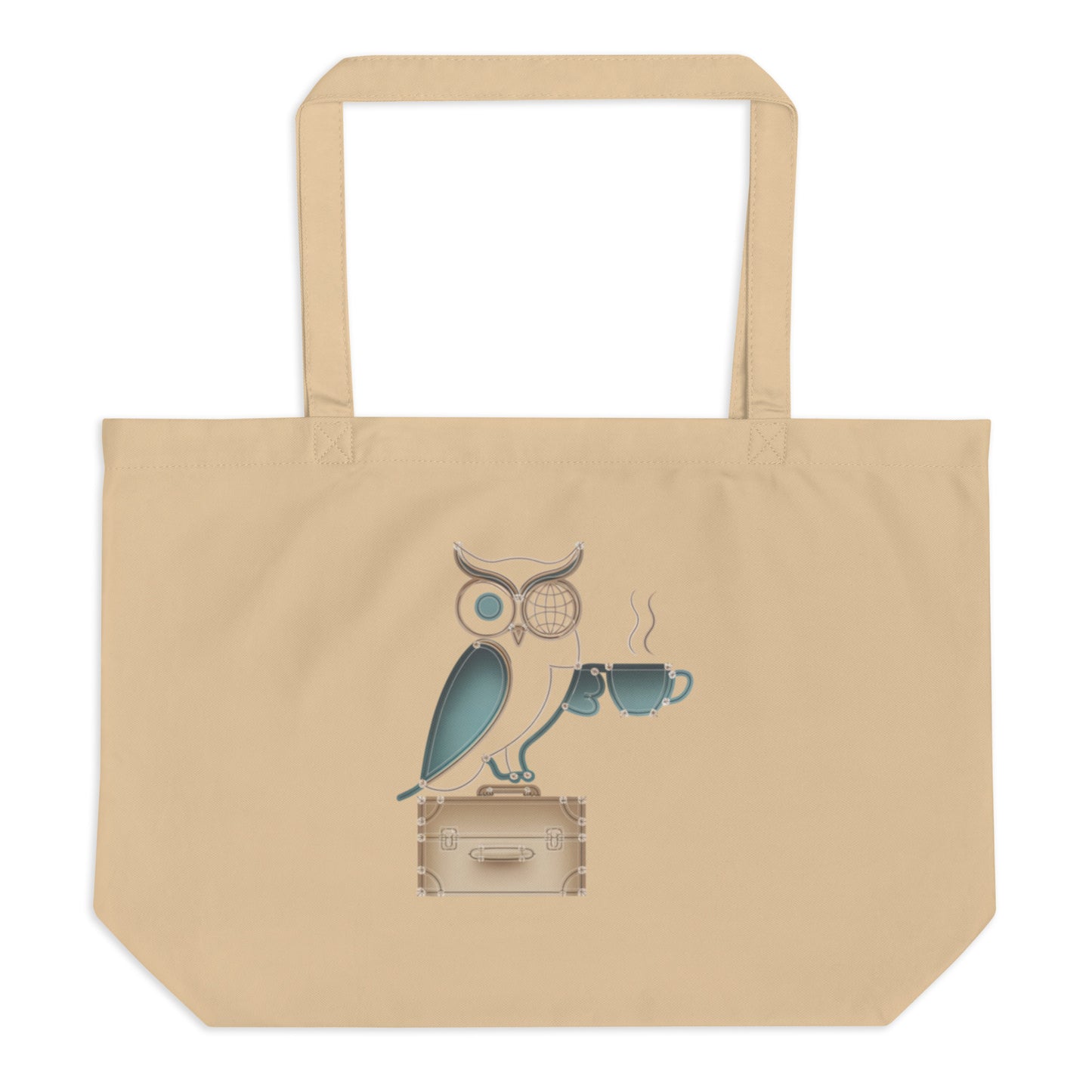 Large Organic Tote Bag: Spacious, Eco-Friendly, and Perfect for Owl Lovers Dudeily