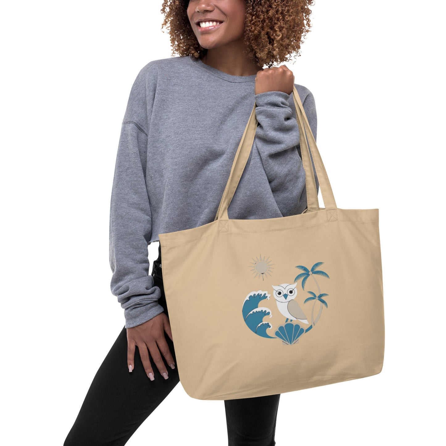 Large Organic Tote Bag: Eco-Friendly, Spacious, and Perfect for Owl Lovers Everywhere Dudeily
