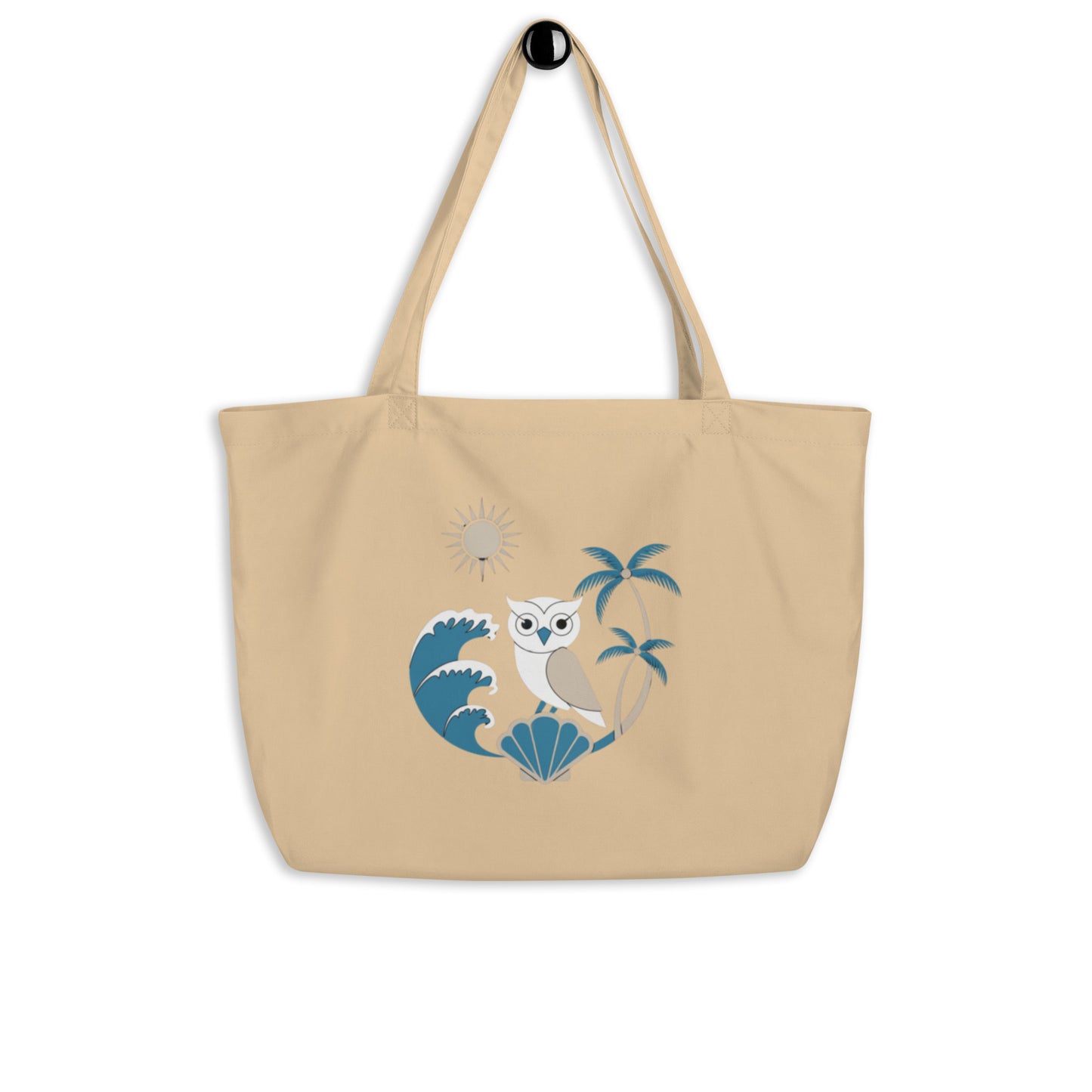 Large Organic Tote Bag: Eco-Friendly, Spacious, and Perfect for Owl Lovers Everywhere Oyster Dudeily