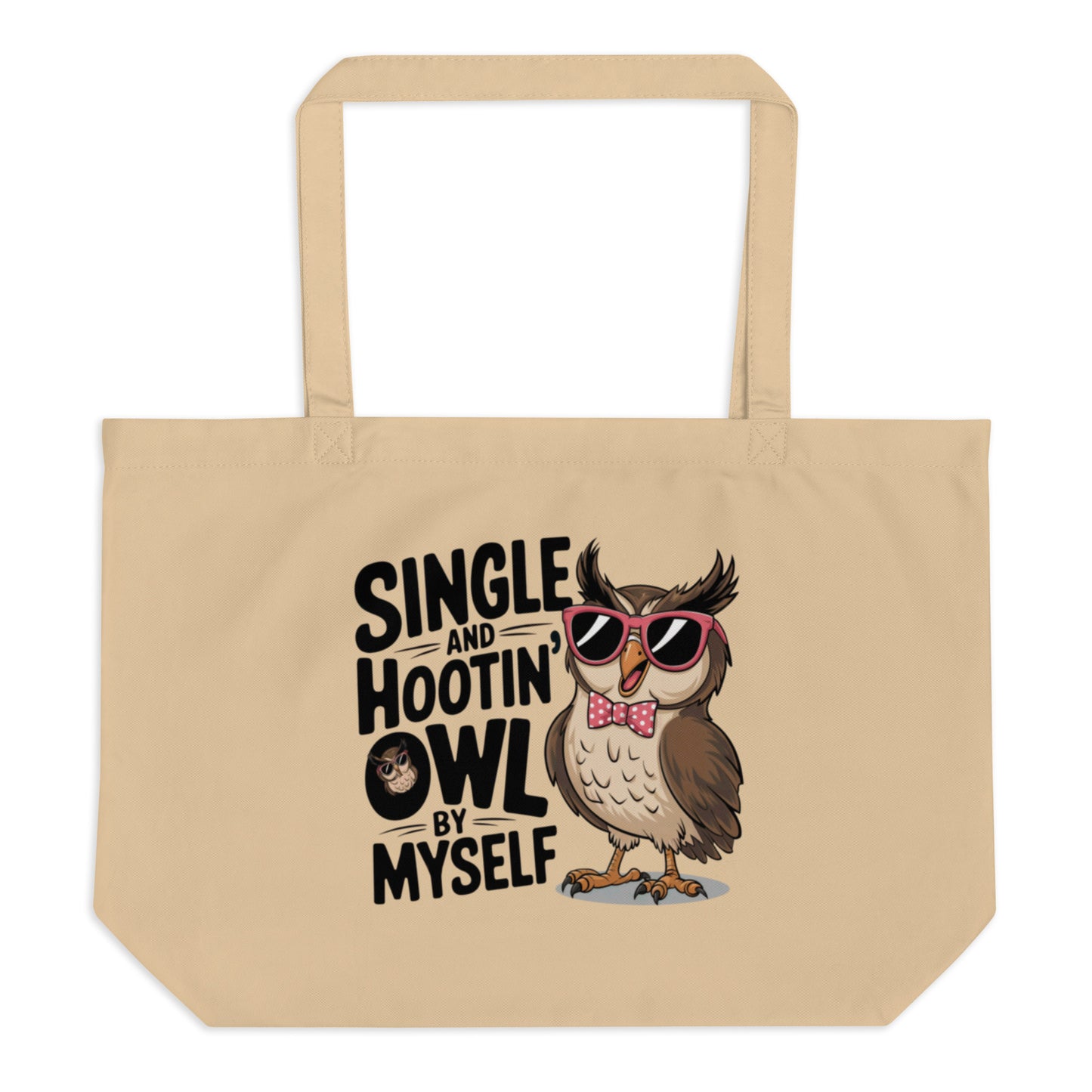 Owl-Themed Large Organic Tote Bag | Spacious, Stylish & Eco-Friendly Default Title Dudeily