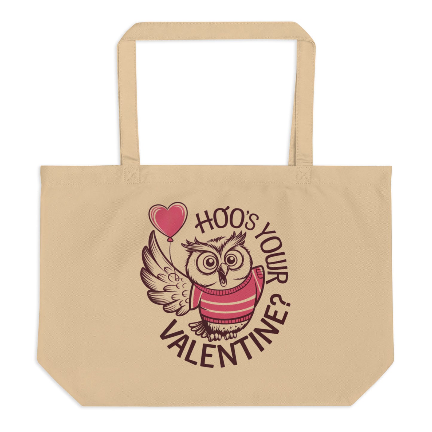 Owl-Themed Large Organic Tote Bag | Spacious & Eco-Friendly Dudeily