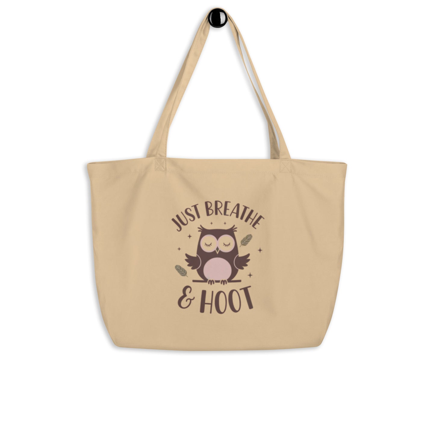 Large Organic Tote Bag | Sustainable & Spacious for Owl Lover Default Title Dudeily