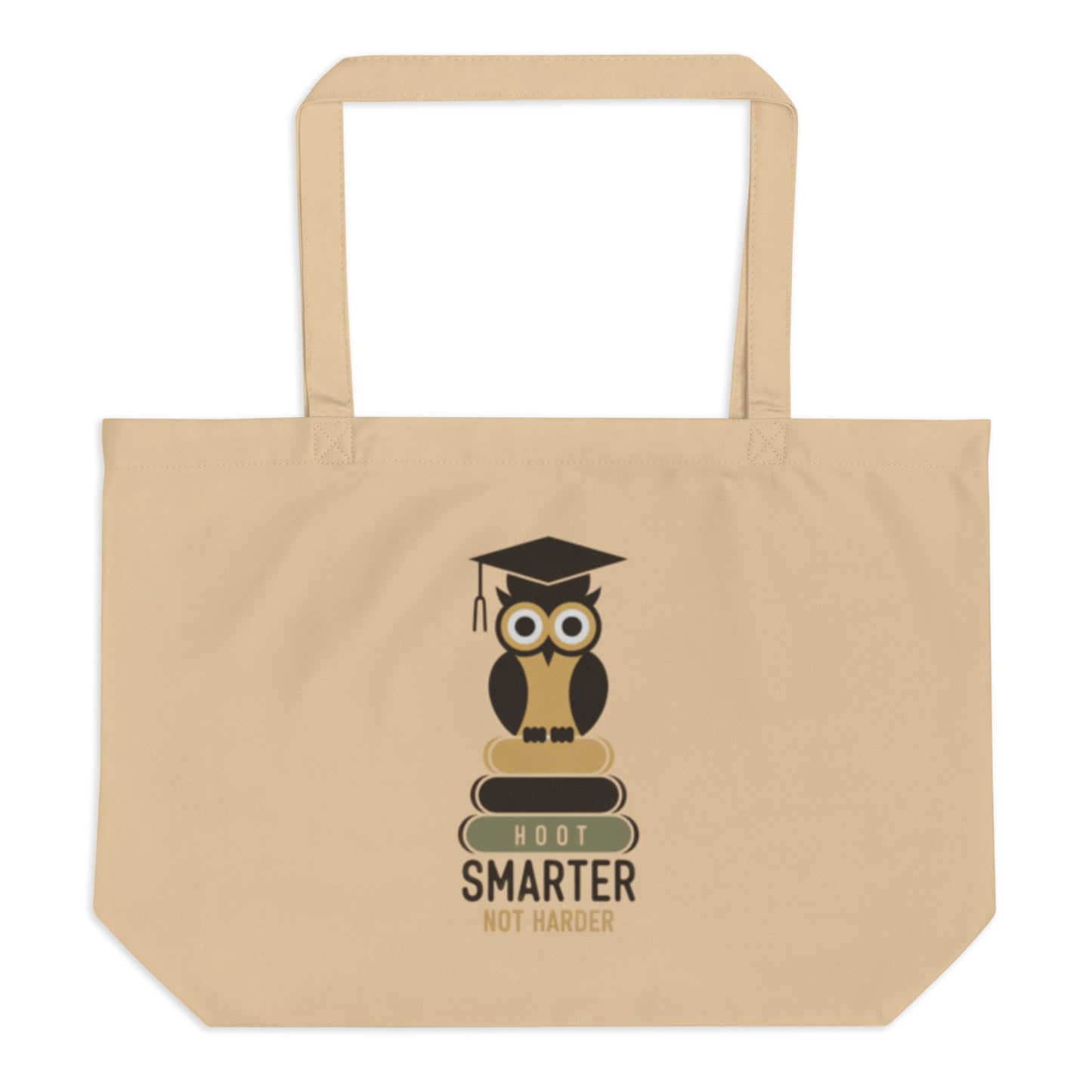 Large Organic Owl Tote Bag | Owl themed Sustainable Fashion & Spacious Design Dudeily