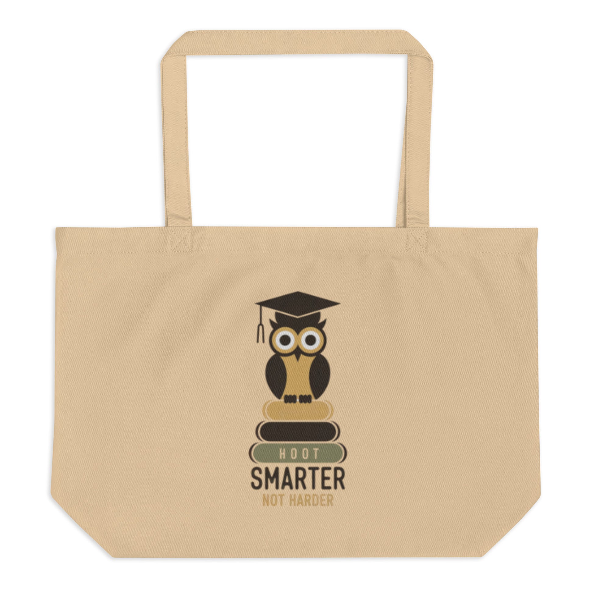 Large Organic Owl Tote Bag | Owl themed Sustainable Fashion & Spacious Design Dudeily