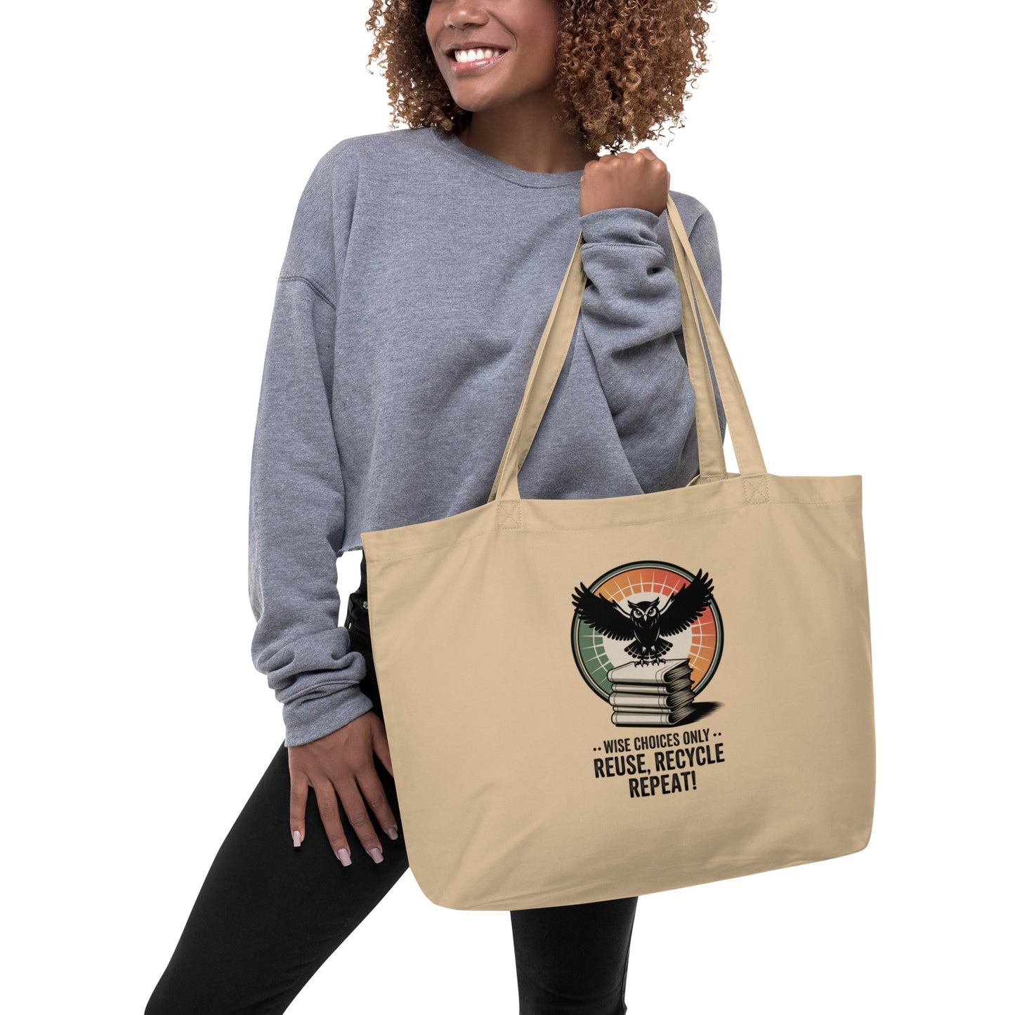 Large Organic Tote Bag | Sustainable & Spacious Dudeily