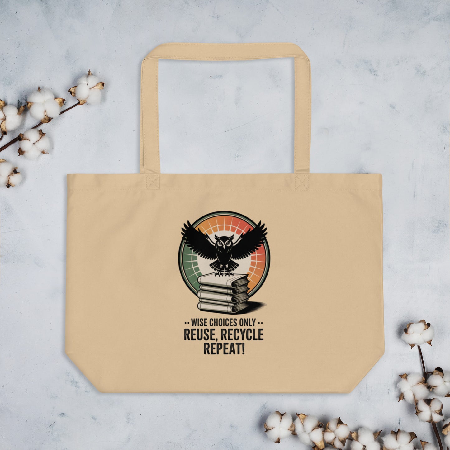 Large Organic Tote Bag | Sustainable & Spacious Dudeily