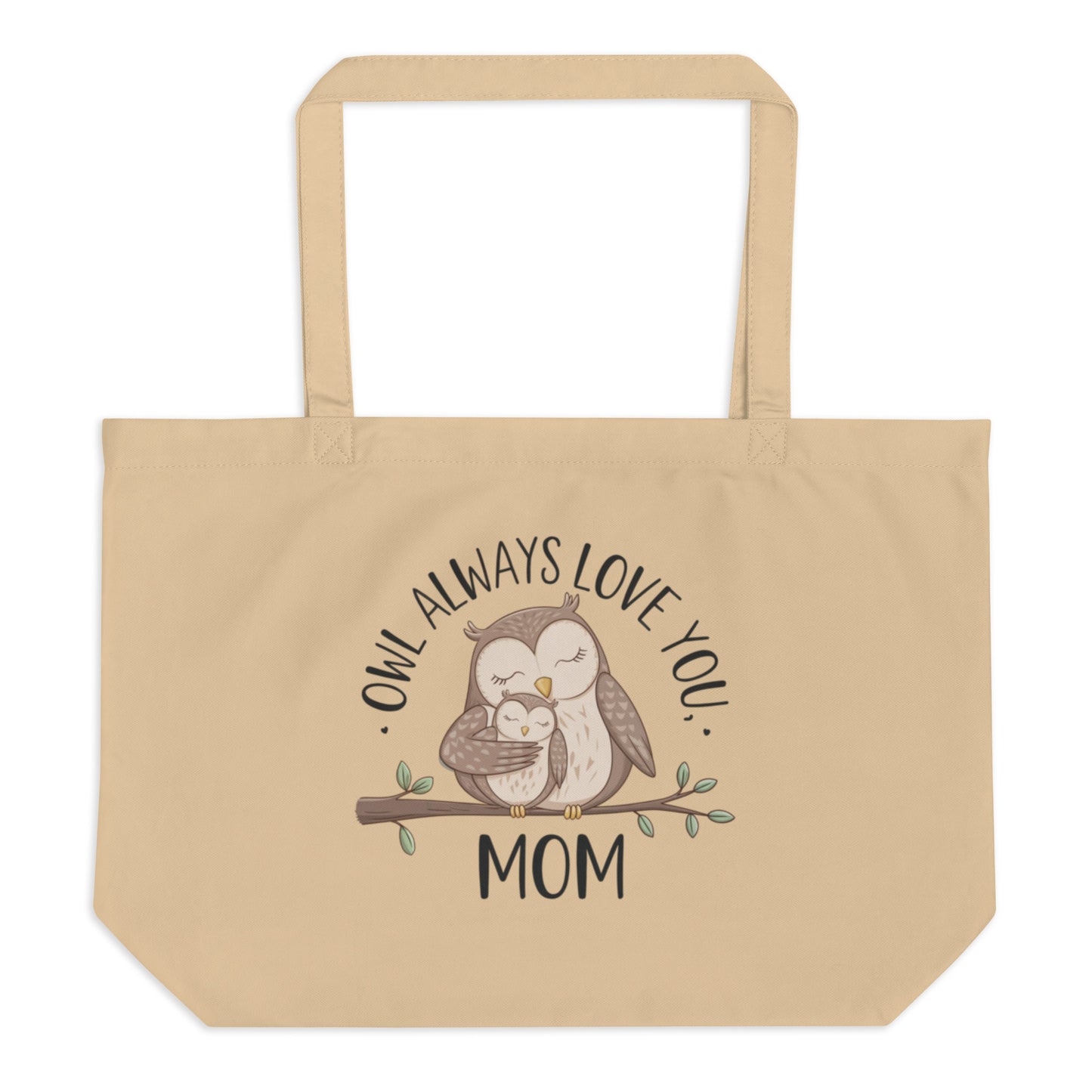 Large Organic Tote Bag – OwlCarry Sustainable Fashion for Family Day Dudeily