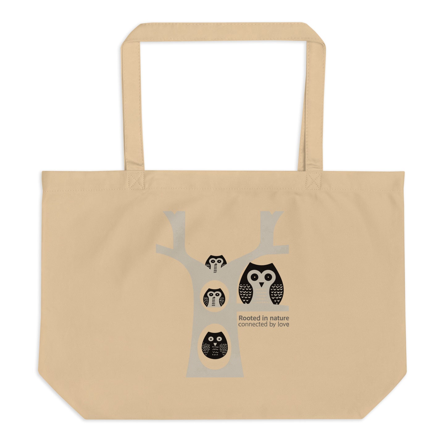 Large Organic Tote Bag – OwlCarry Sustainable Fashion Essential for Family Day Dudeily