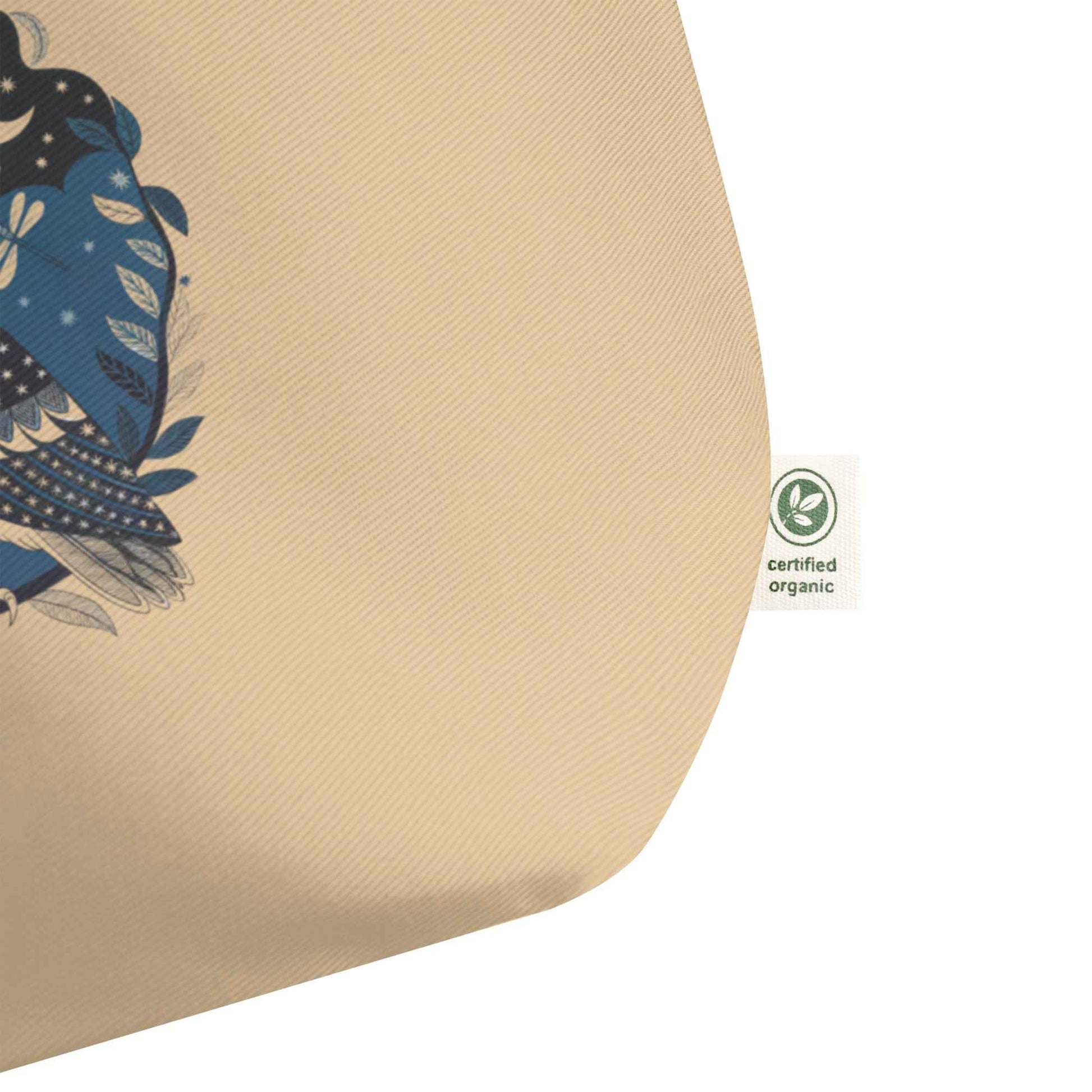 Owl Large Organic Tote Bag - Stylish, Eco-Friendly, Versatile For Every Occasion Dudeily