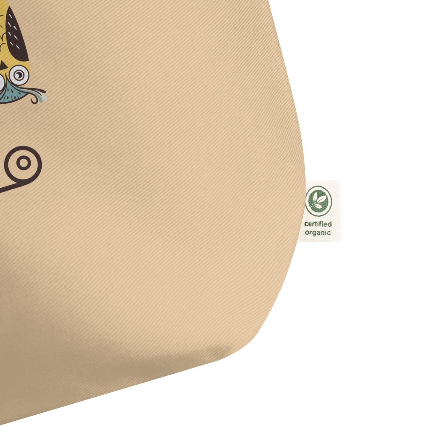 Large Organic Tote Bag: Owl Themed Spacious, Durable, and Eco-Friendly for Your Daily Essentials Dudeily
