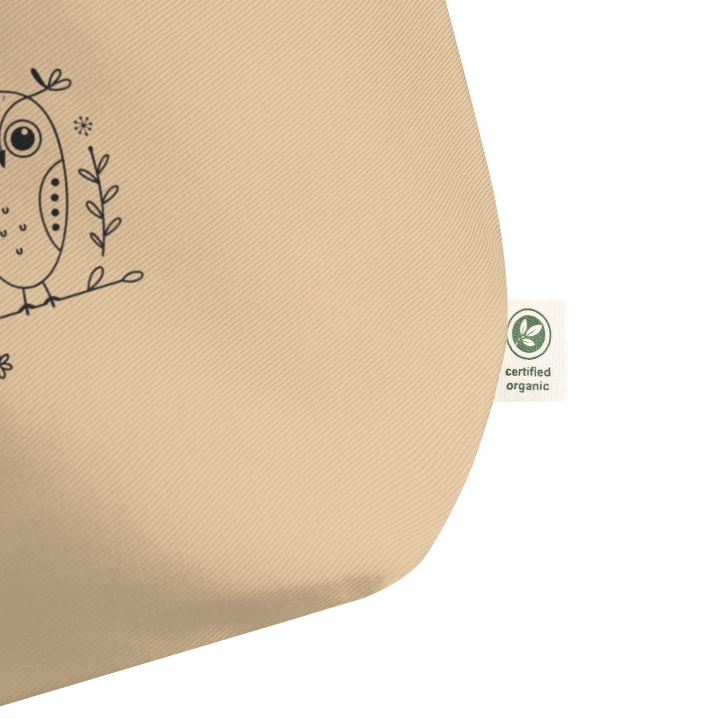 Large Organic Tote Bag: Eco-Friendly, Spacious, and Perfect for Owl Lovers Dudeily