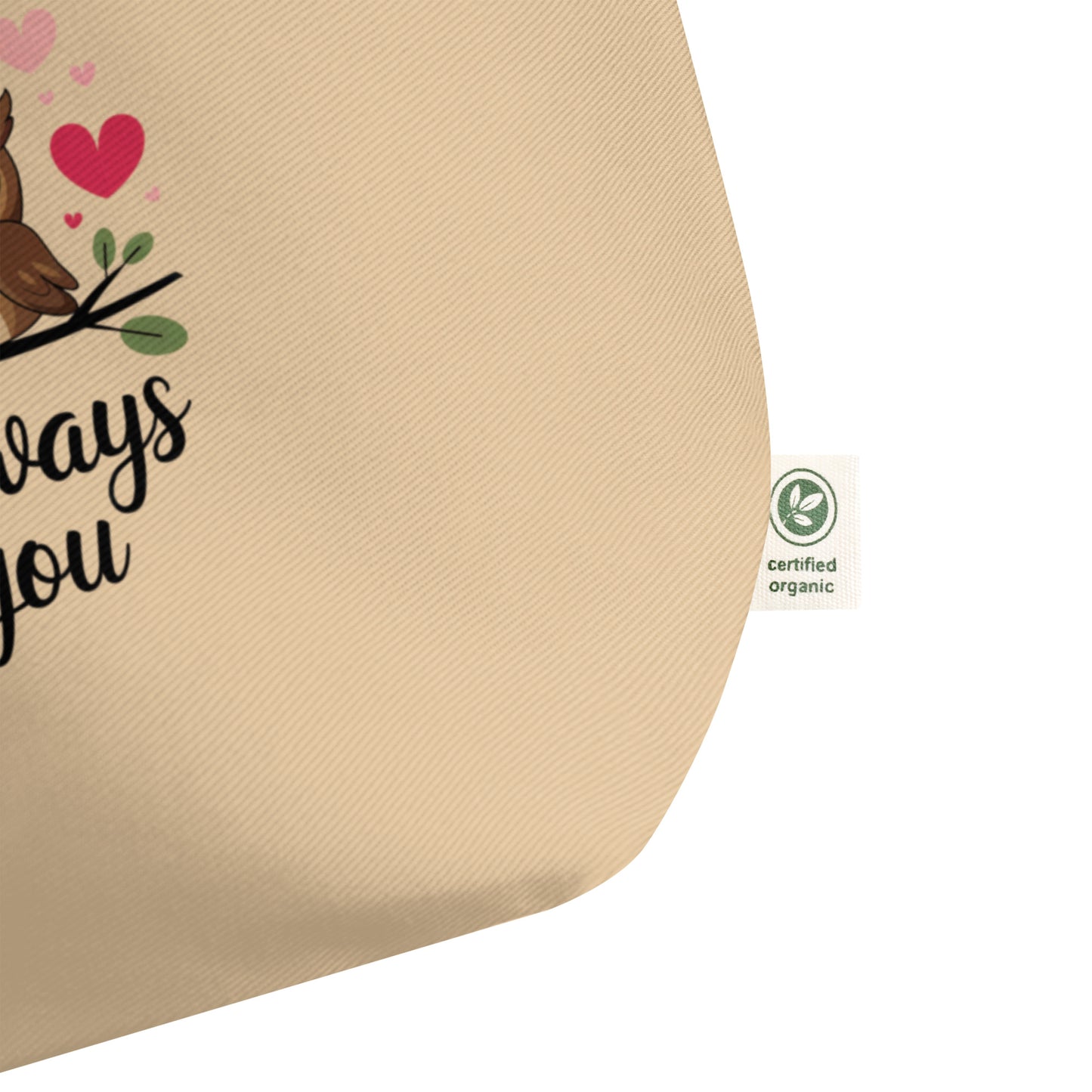 Owl-Themed Large Organic Tote Bag | Spacious & Eco-Friendly Dudeily