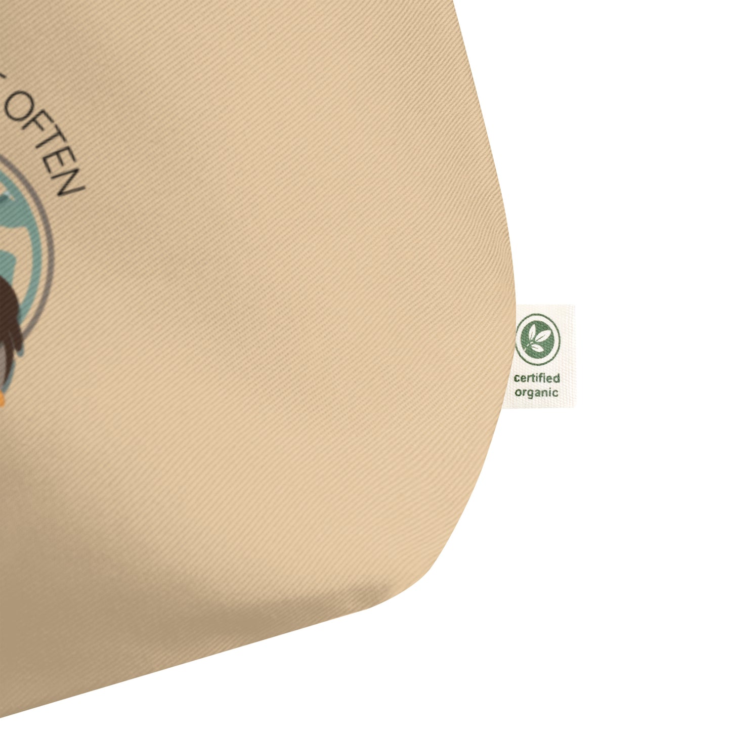 Large Organic Tote Bag | Owl Themed Sustainable & Spacious Dudeily