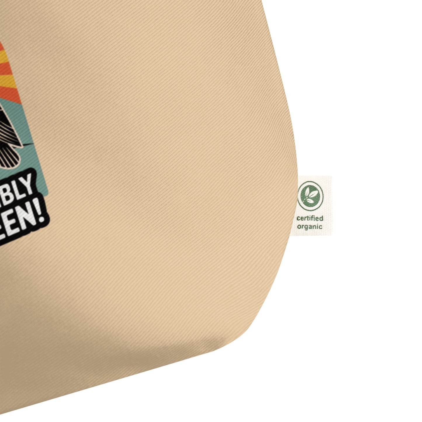 Large Organic Tote Bag | Owl Themed Sustainable & Spacious Dudeily