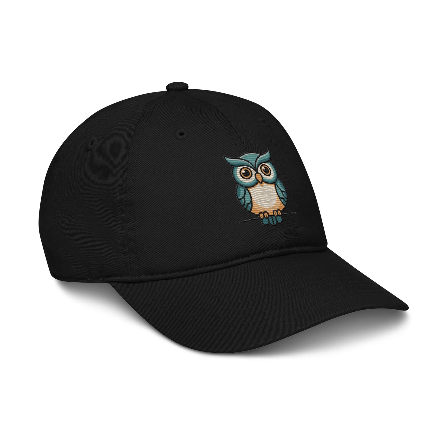 Owl-Themed Embroidered Organic Dad Hat | Sustainable Style for Father’s Day & Everyday Wear Dudeily