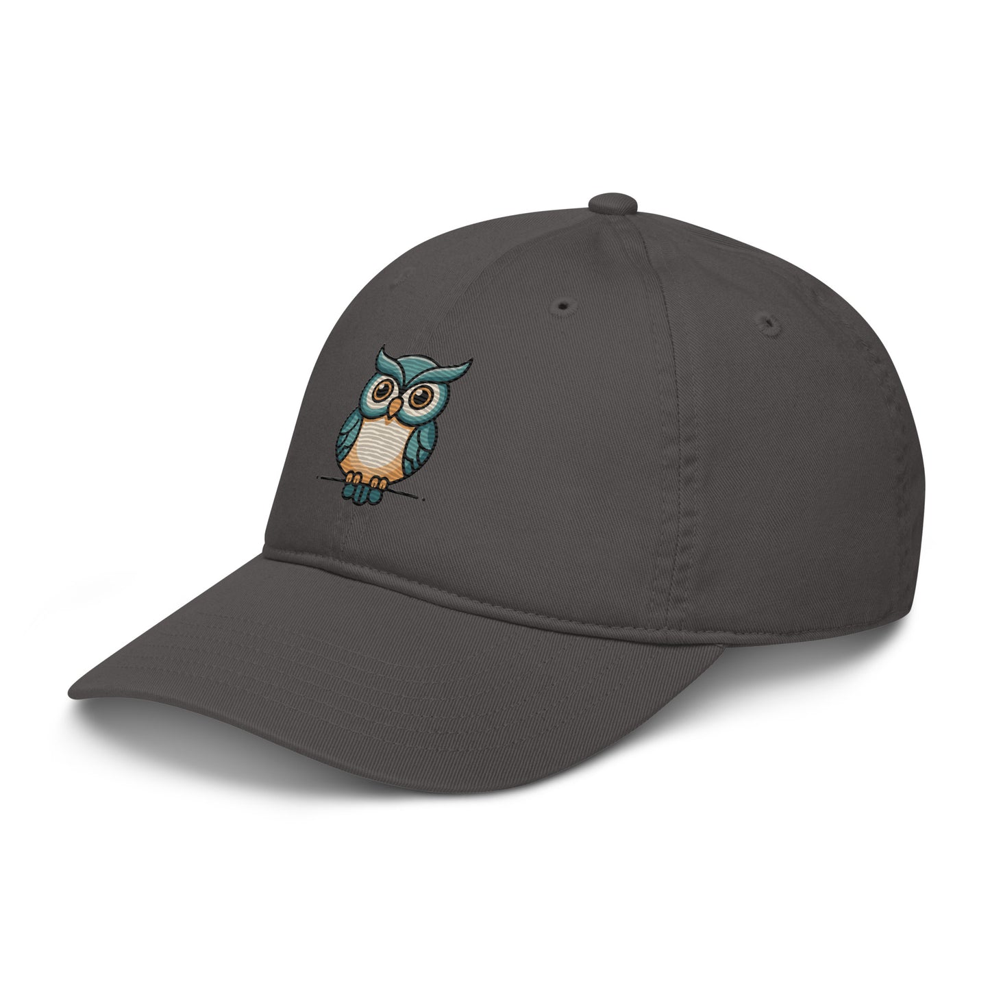 Owl-Themed Embroidered Organic Dad Hat | Sustainable Style for Father’s Day & Everyday Wear Dudeily