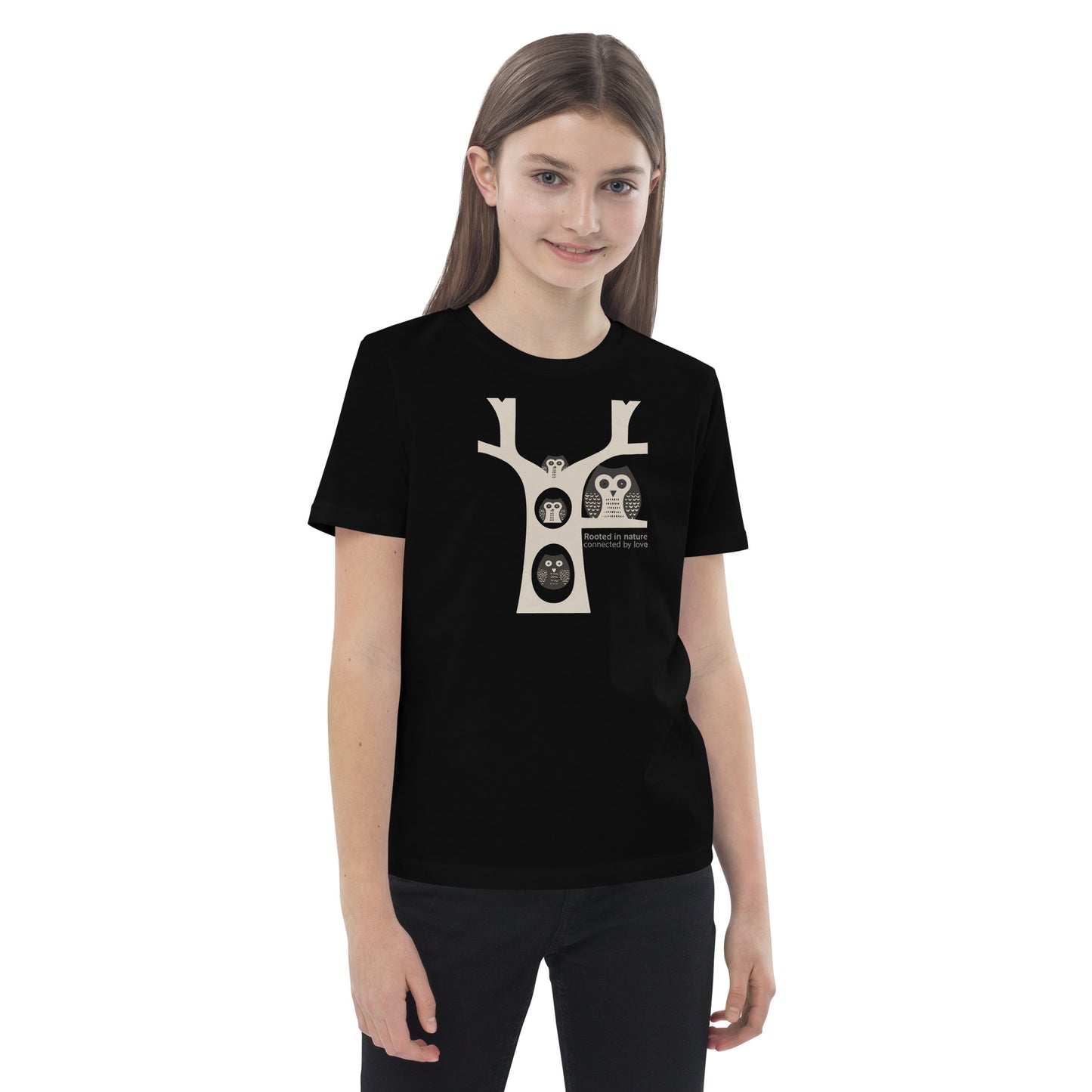 Organic Cotton Kids T-Shirt – Little Owl Tee for Family Day & Sustainable Fashion Dudeily
