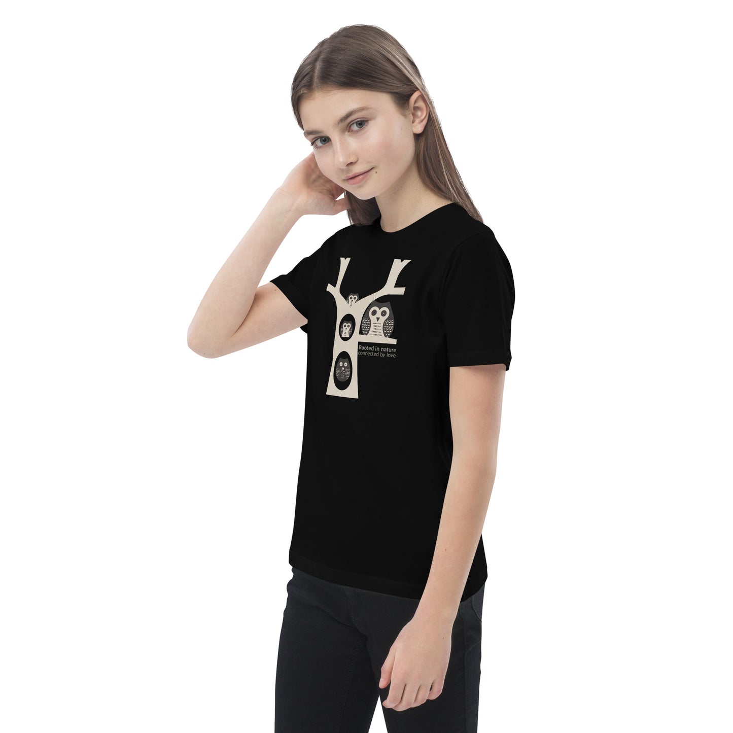 Organic Cotton Kids T-Shirt – Little Owl Tee for Family Day & Sustainable Fashion Dudeily