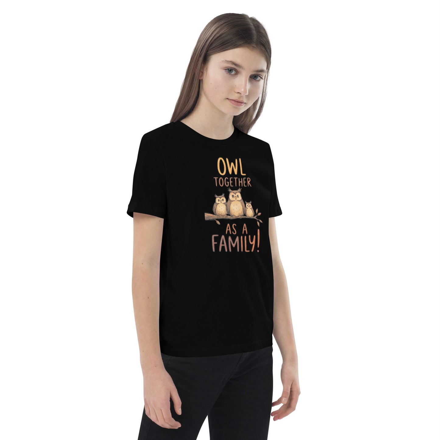 Organic Cotton Kids T-Shirt – OwlCub Sustainable Fashion Tee for Fun Family Days Dudeily
