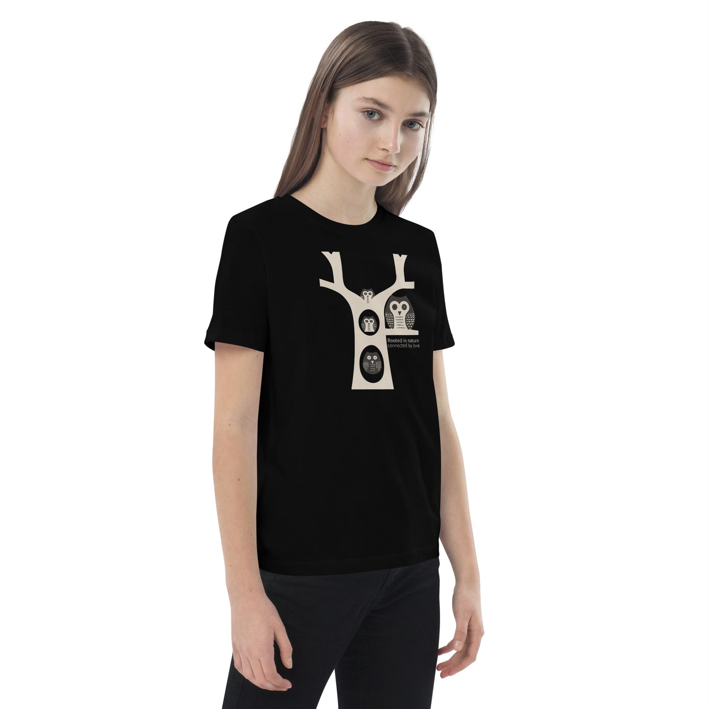 Organic Cotton Kids T-Shirt – Little Owl Tee for Family Day & Sustainable Fashion Dudeily