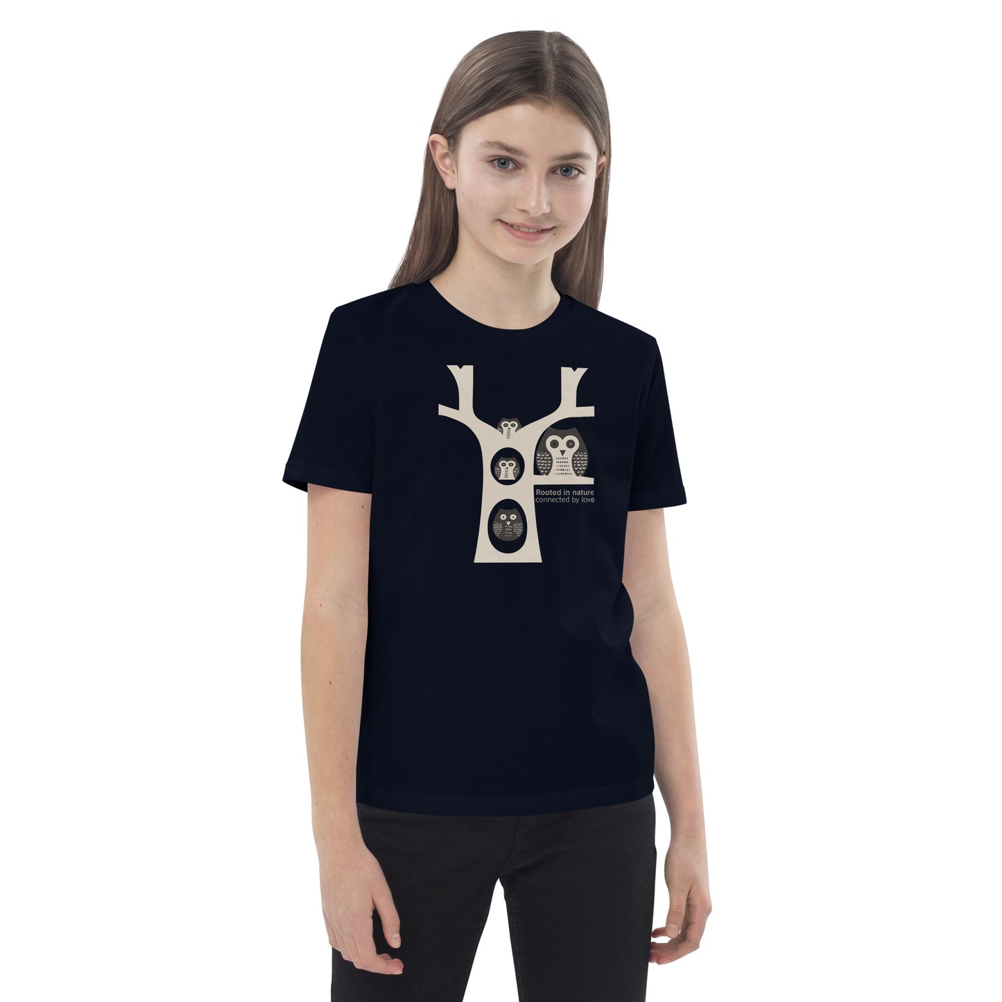 Organic Cotton Kids T-Shirt – Little Owl Tee for Family Day & Sustainable Fashion Dudeily