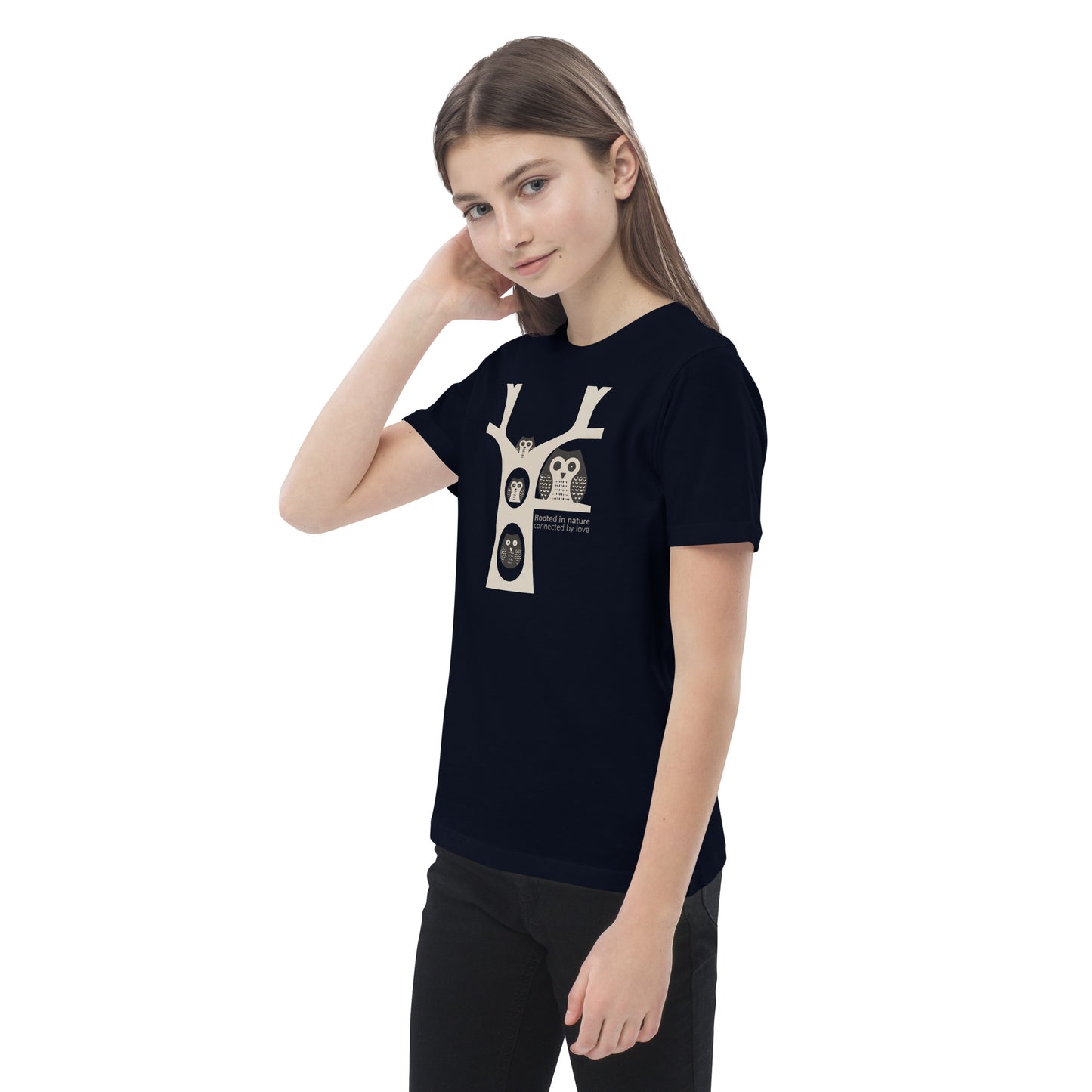 Organic Cotton Kids T-Shirt – Little Owl Tee for Family Day & Sustainable Fashion Dudeily
