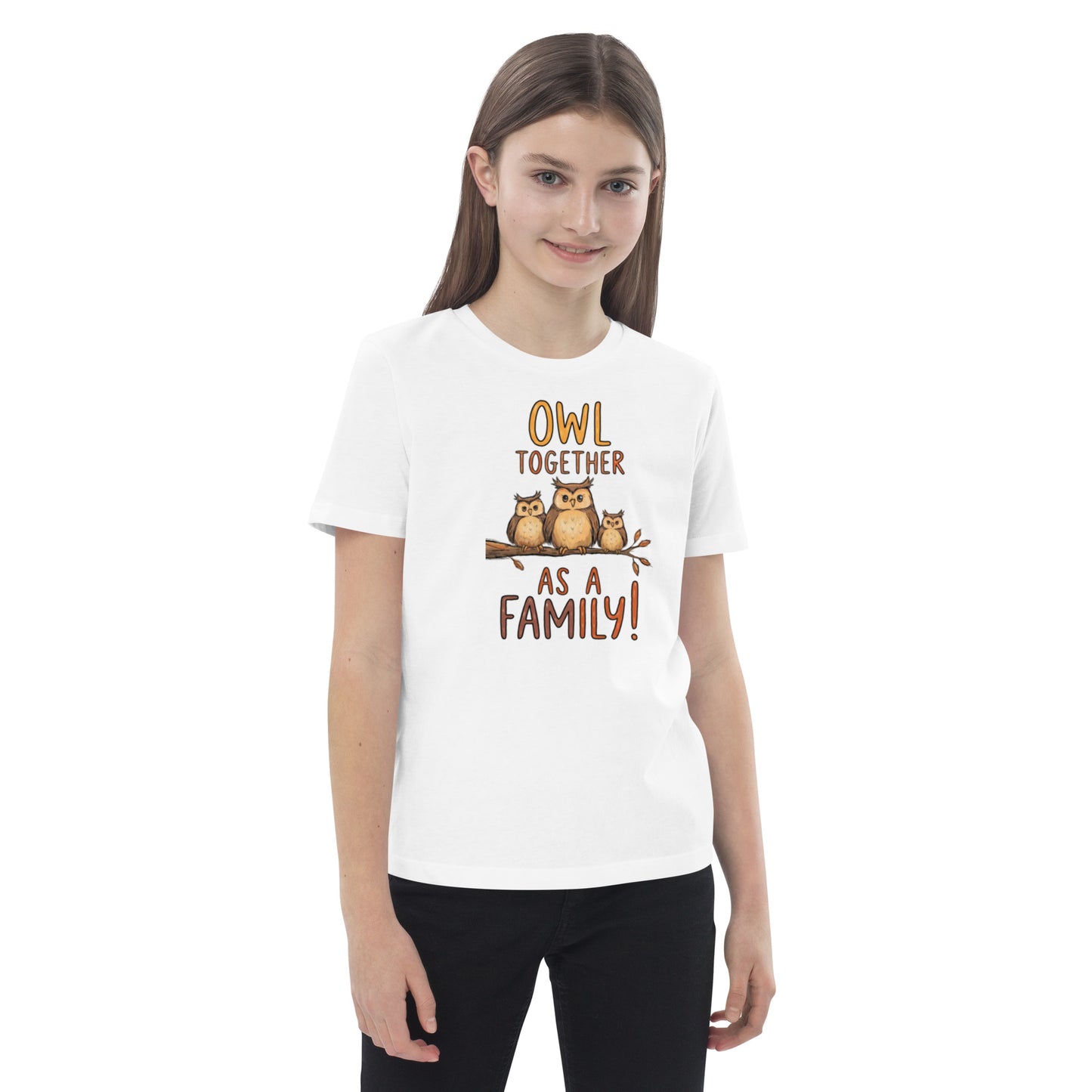 Organic Cotton Kids T-Shirt – OwlCub Sustainable Fashion Tee for Fun Family Days Dudeily