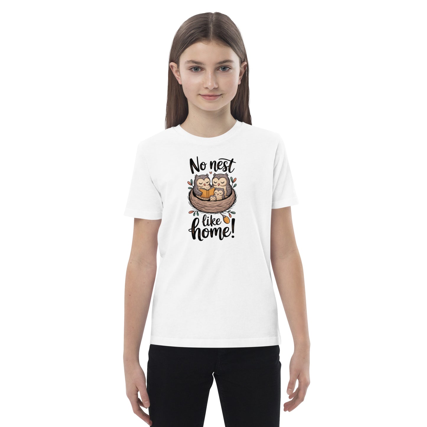 OwlNest Organic Cotton Kids T-Shirt – Soft, Safe & Sustainable White Dudeily