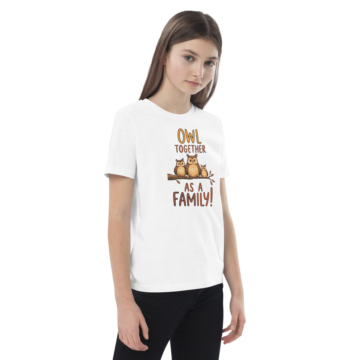 Organic Cotton Kids T-Shirt – OwlCub Sustainable Fashion Tee for Fun Family Days Dudeily