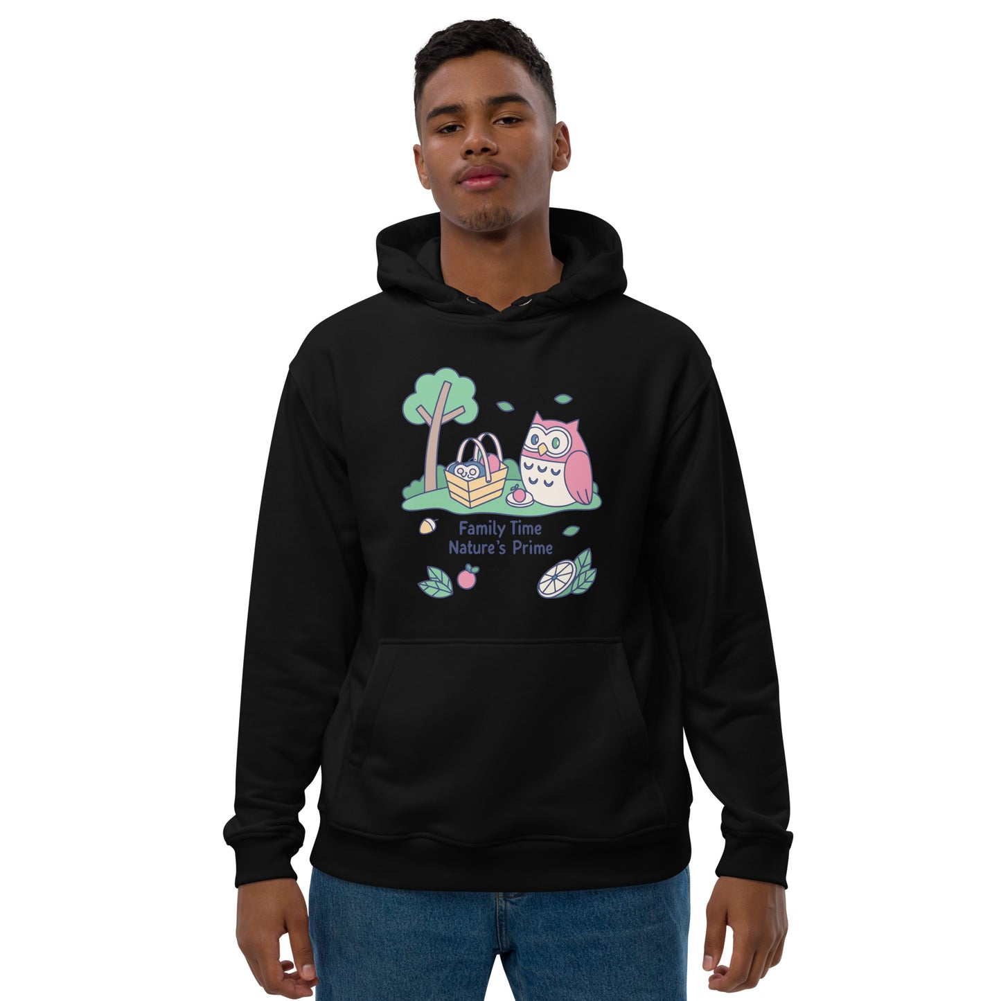 Premium Eco Hoodie – OwlElite Sustainable Fashion for Stylish Family Day Moments Dudeily