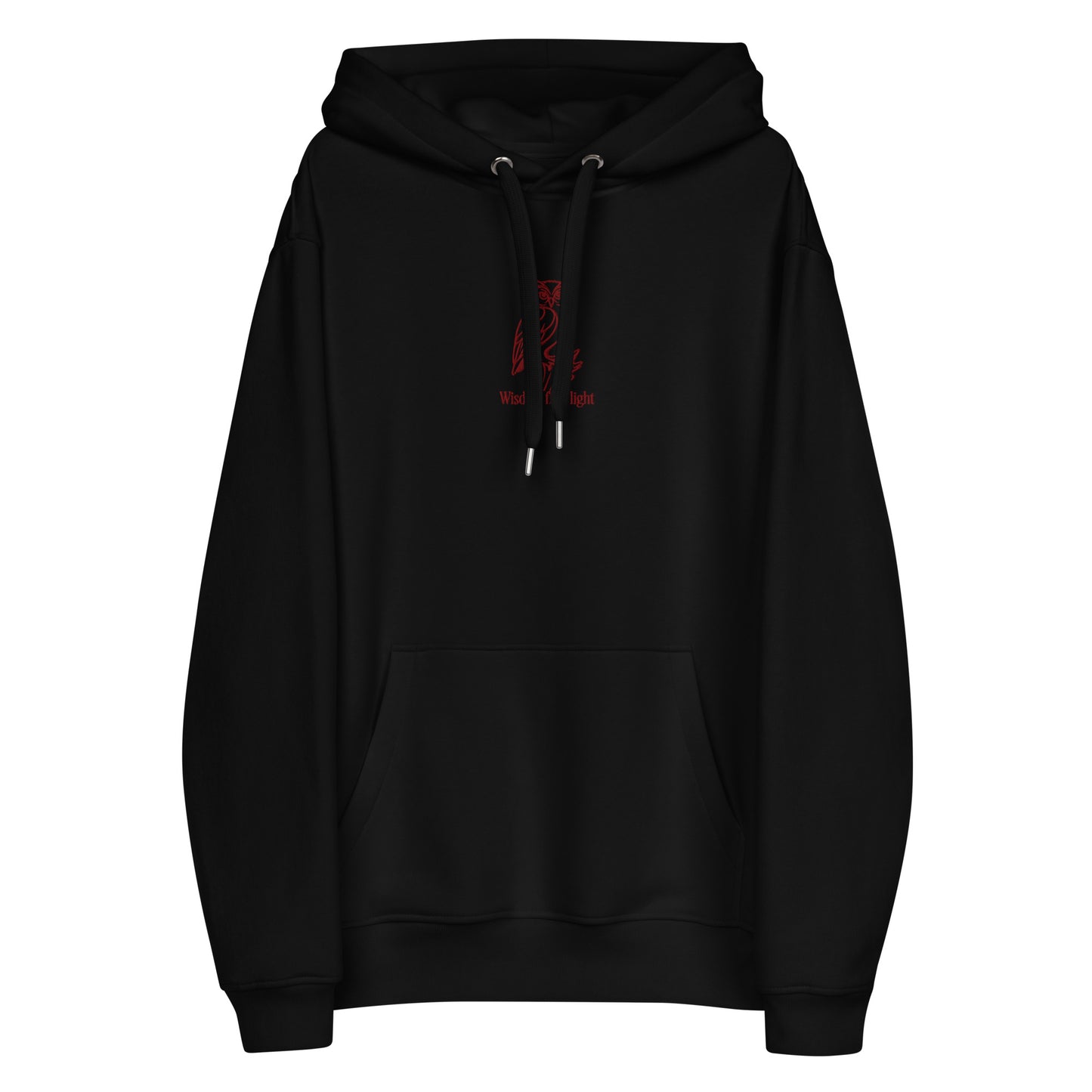 Owl Premium Eco Hoodie: 'Wisdom Flies Light' in Fall | Sustainable Fashion USA Dudeily