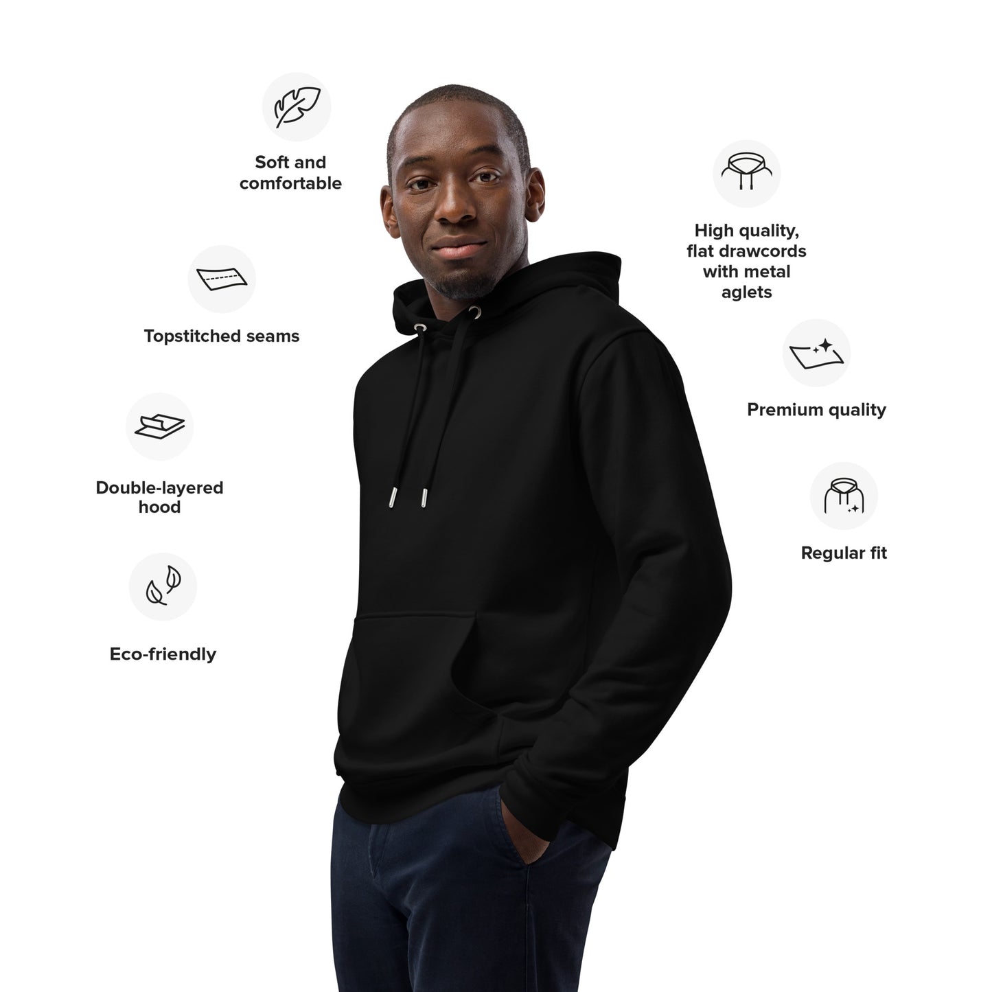 Owl Embroidered Premium Eco Hoodie – "Ethics in Every Feather" Sustainable Fashion Dudeily