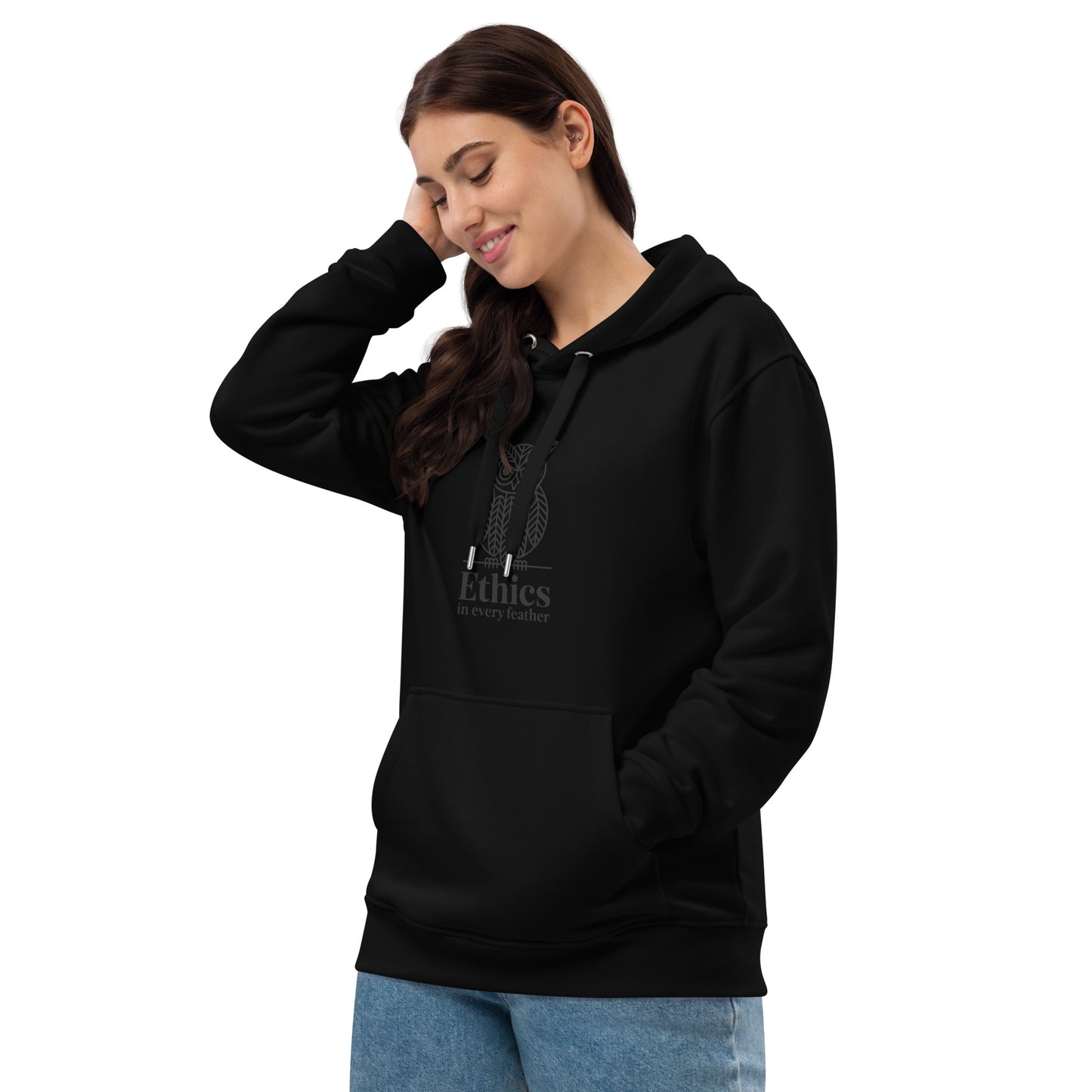 Premium Eco Hoodie: 'Ethics in Every Feather' | Sustainable Owl Fashion USA Dudeily