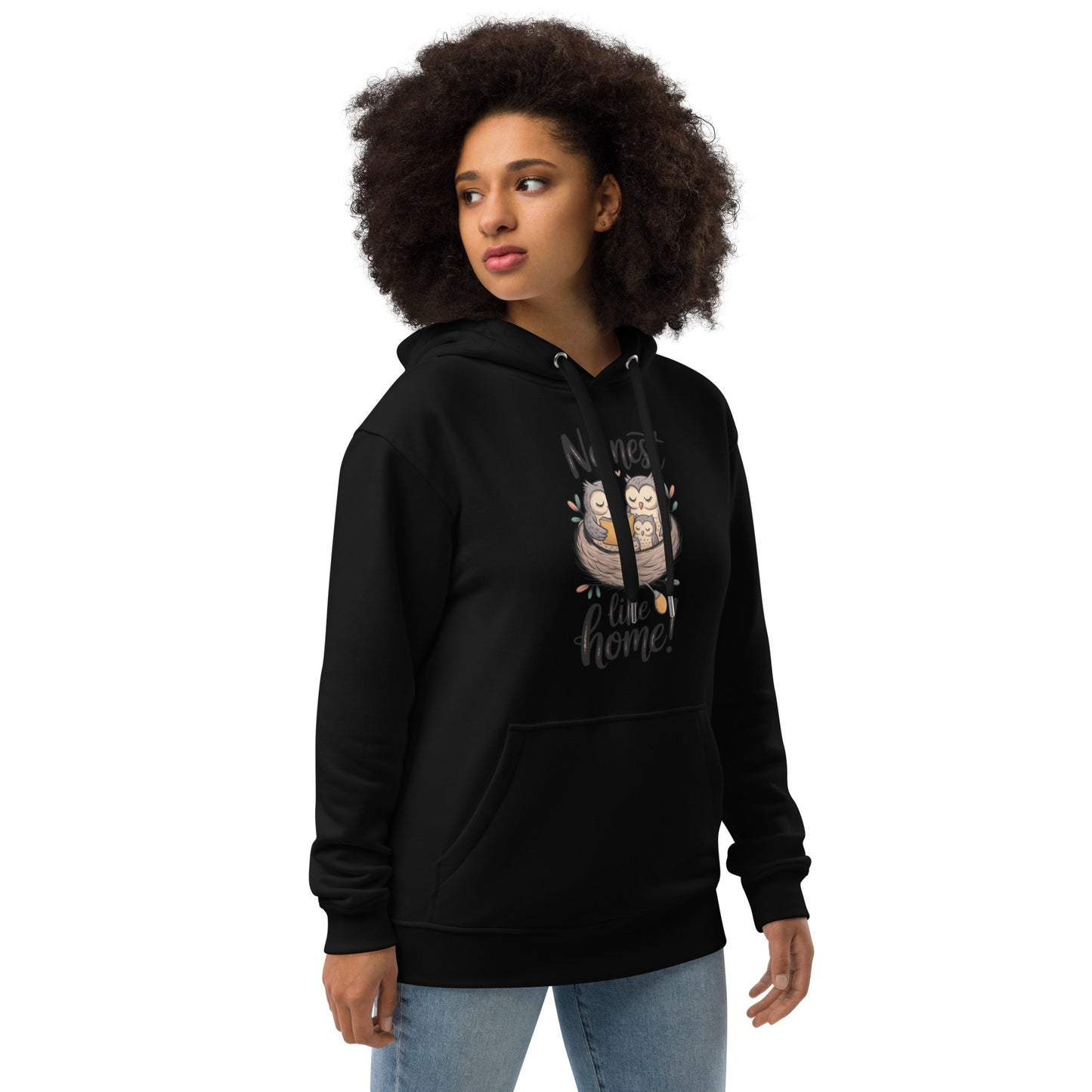 OwlNest Premium Eco Hoodie – Sustainable Luxury, Nature-Inspired Dudeily