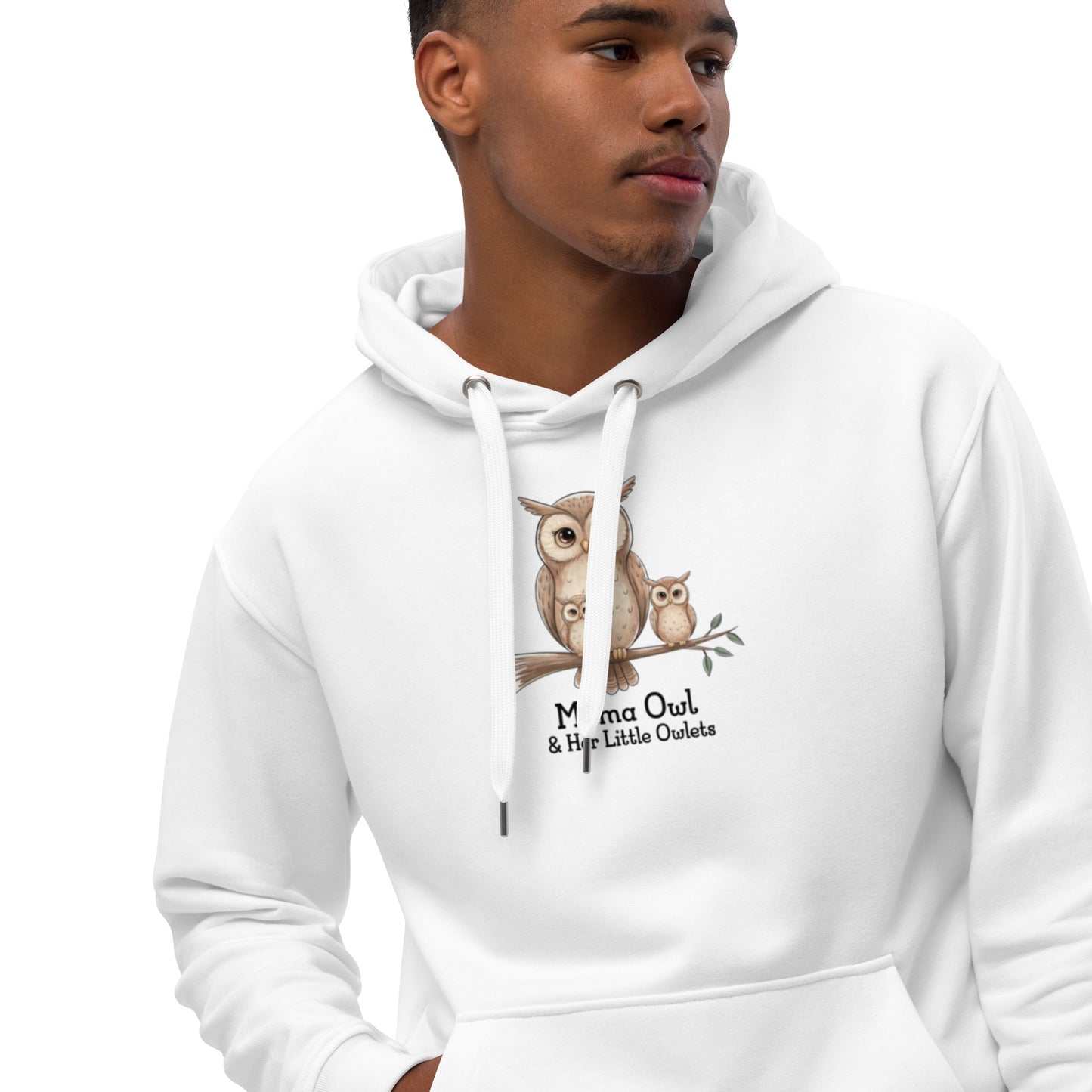 Premium Eco Hoodie - Owl Themed Sustainable Fashion Dudeily