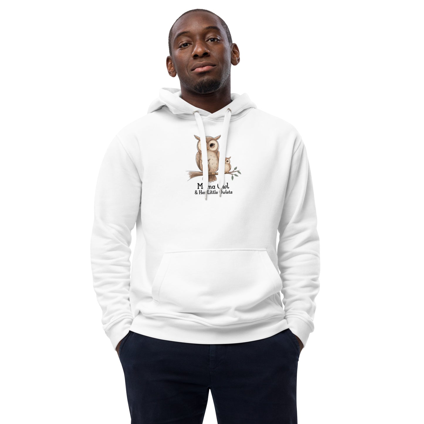 Premium Eco Hoodie - Owl Themed Sustainable Fashion Dudeily