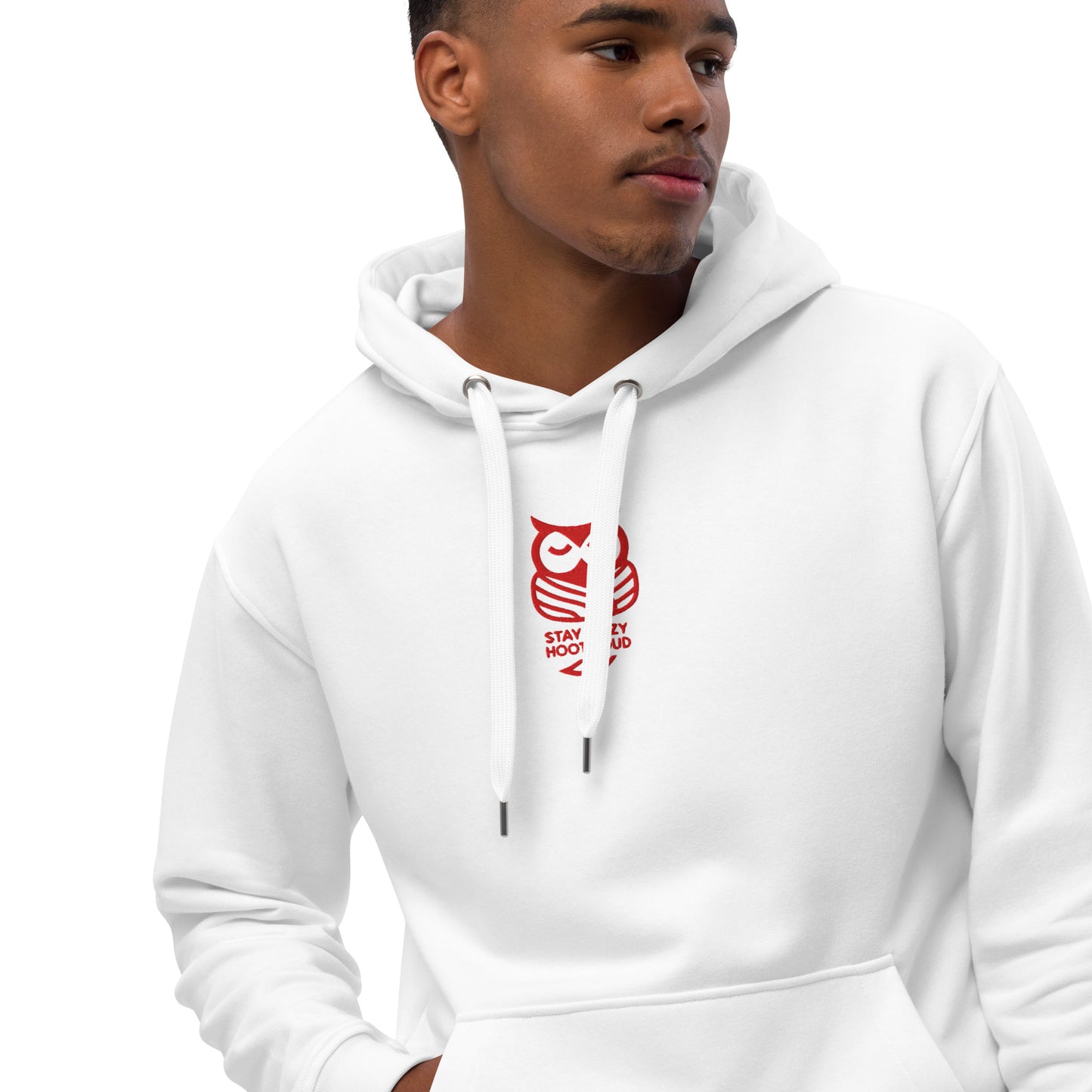Owl Premium Eco Hoodie: 'Stay Cozy Hoot Loud' in Fall | Sustainable Fashion USA Dudeily
