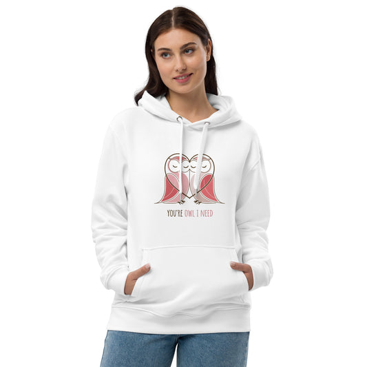 Premium Eco Hoodie | Owl Themed Sustainable, Stylish, and Ultra-Comfortable 5XL Dudeily