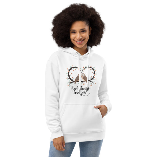 Owl-Themed Organic hoodie | Sustainable Fashion 5XL Dudeily
