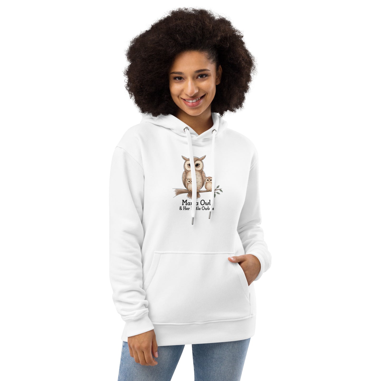 Premium Eco Hoodie - Owl Themed Sustainable Fashion Dudeily