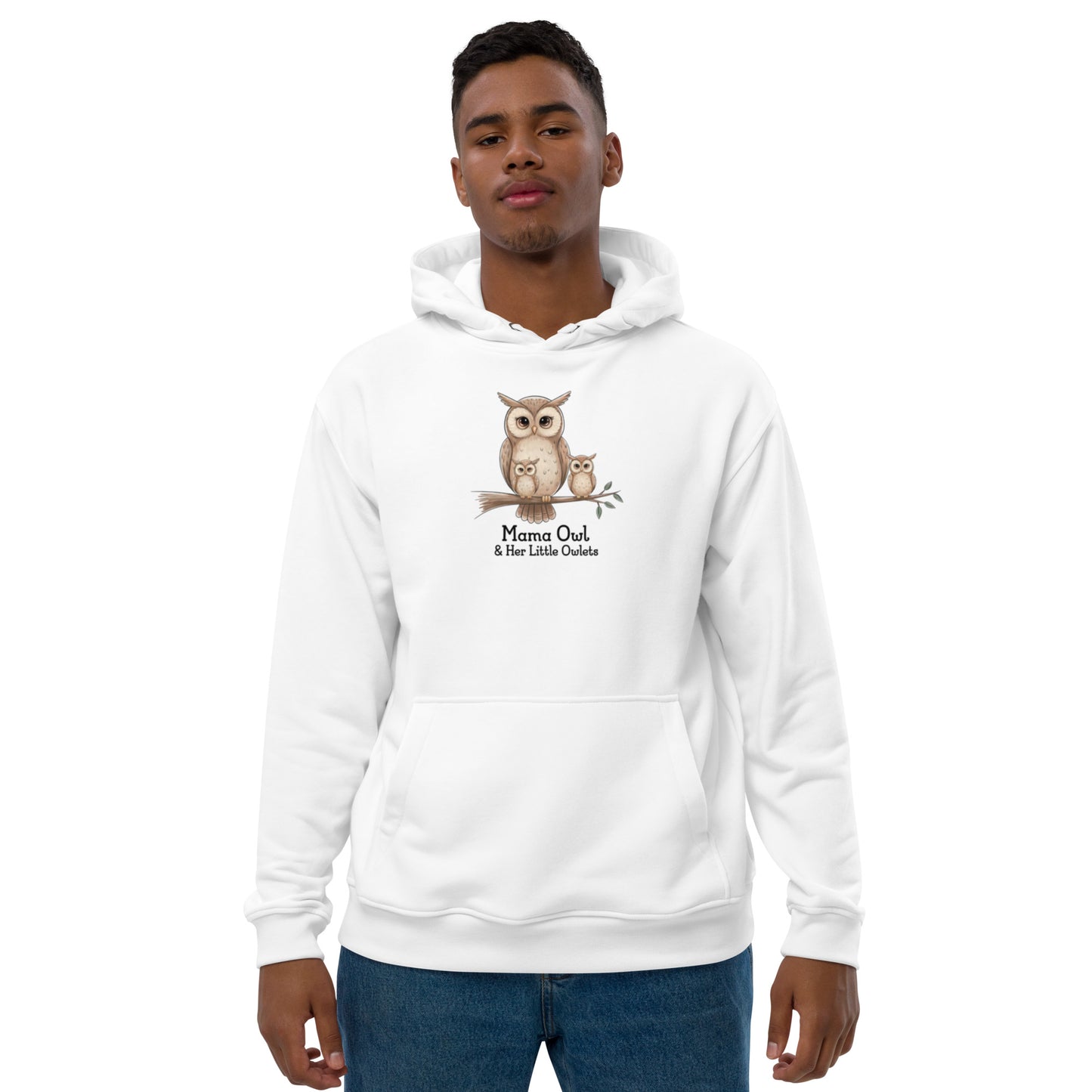 Premium Eco Hoodie - Owl Themed Sustainable Fashion Dudeily