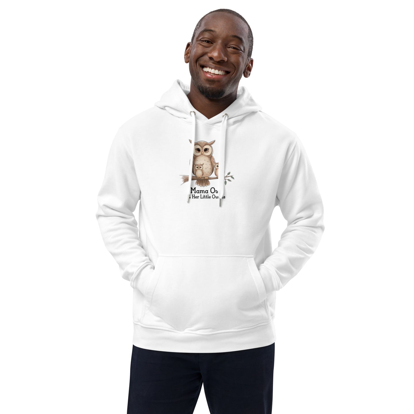 Premium Eco Hoodie - Owl Themed Sustainable Fashion Dudeily
