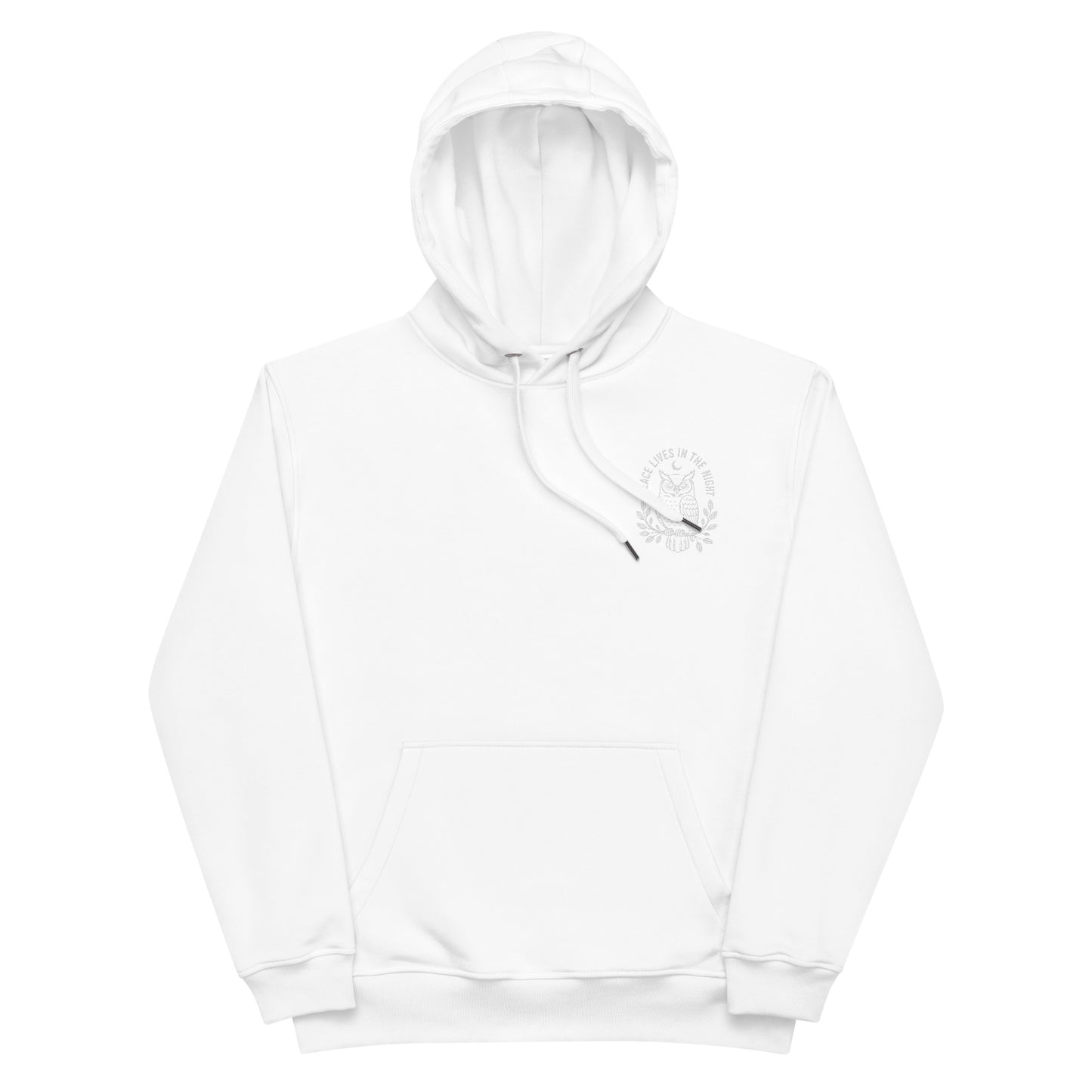 Owl Premium Eco Hoodie-'Peace Lives in the Night' in Fall | Sustainable Fashion Dudeily